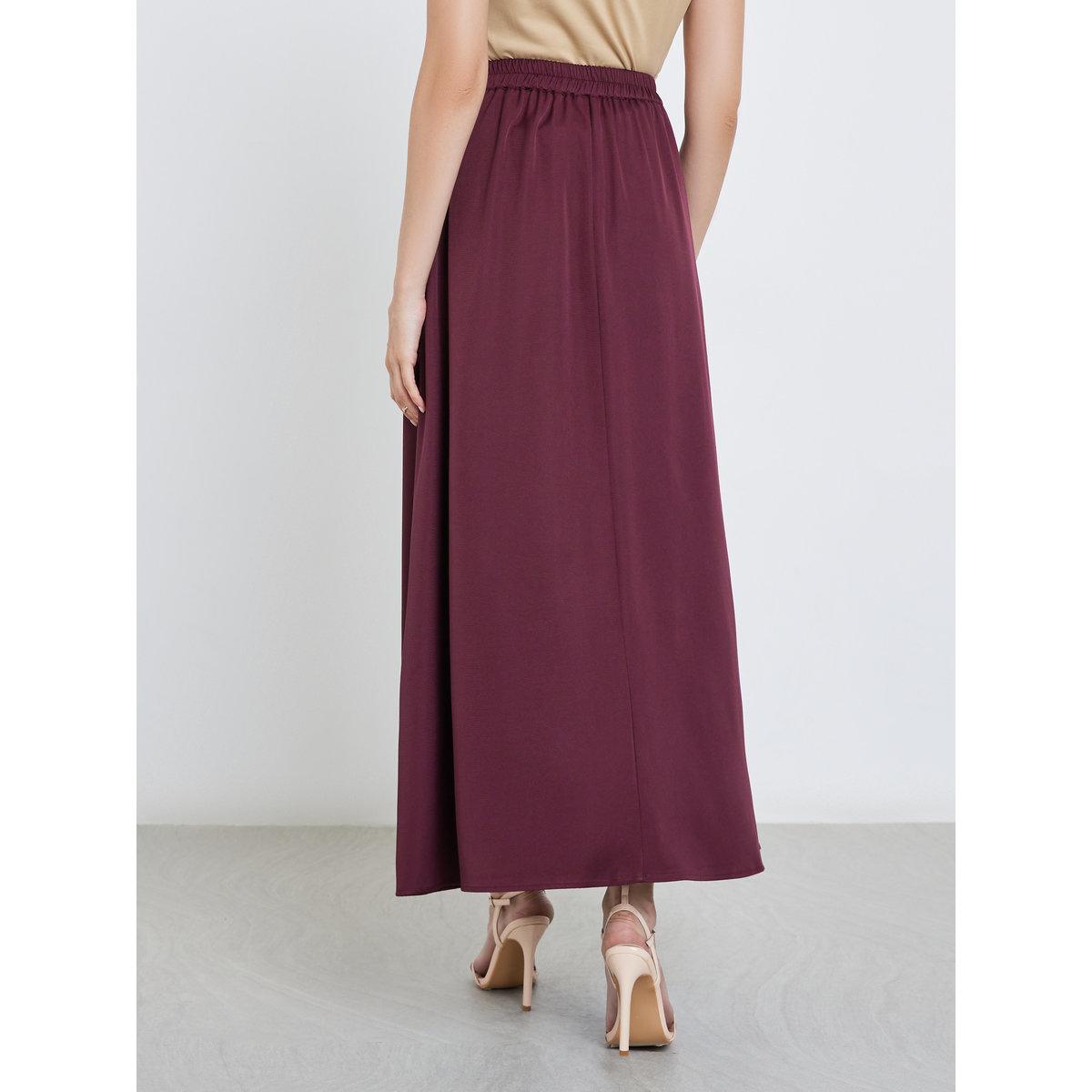 تنورة طويلة بتفاصيل كسرات-women-clothing-bottoms-skirts-image-4