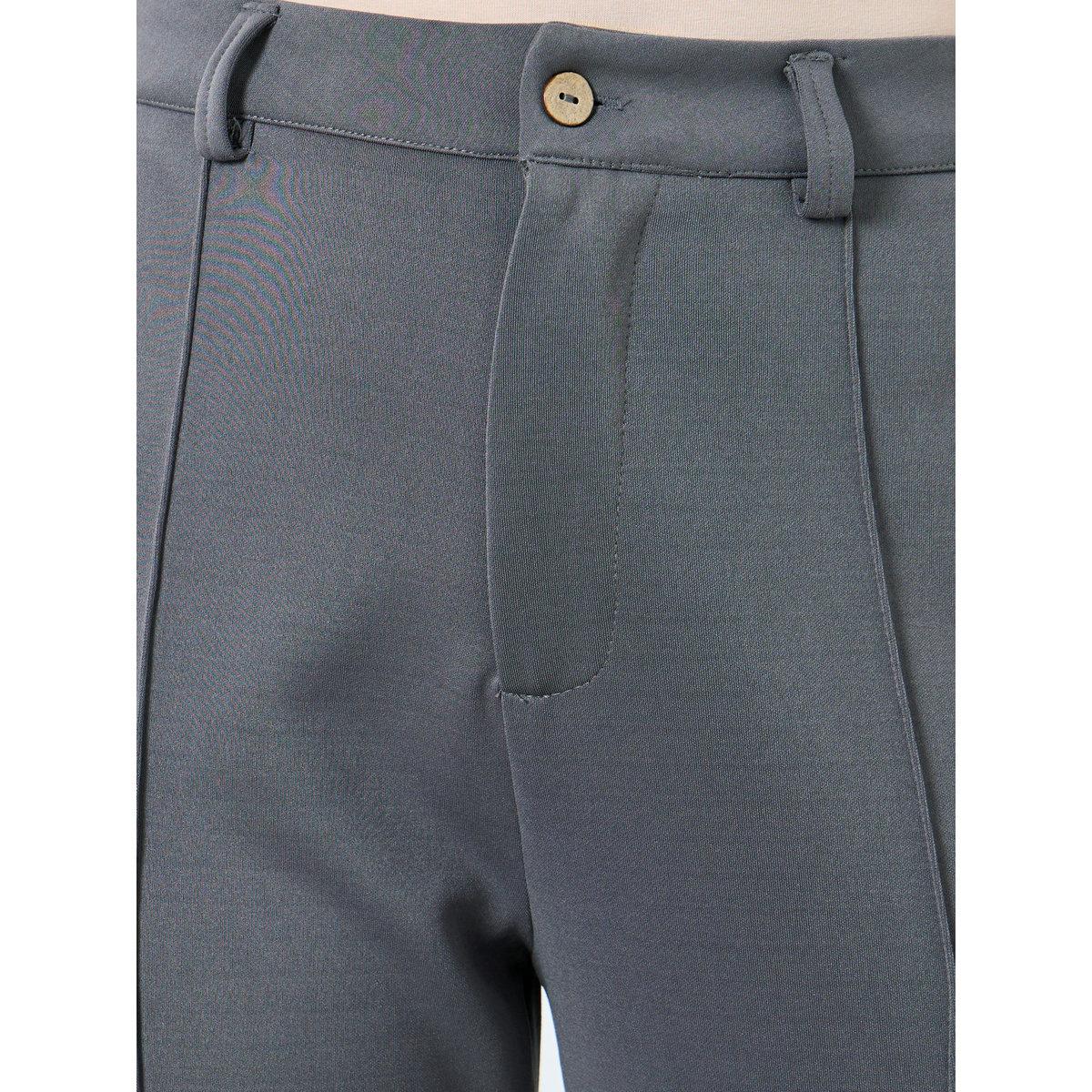 Styli Elegant Grey Wide Leg Trousers-women-clothing-bottoms-trousers-image-3