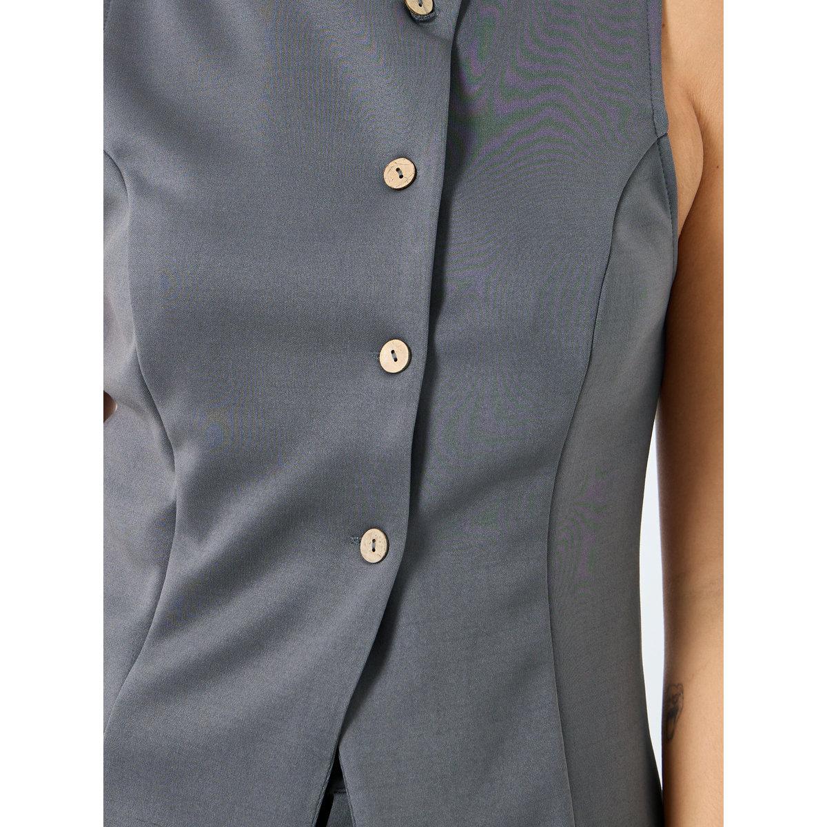 Styli Round Neck Fitted Buttoned Vest-women-clothing-shirtsandblouses-blouses-image-3