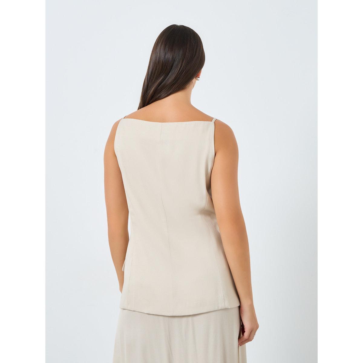 Styli Strappy Square Neck Buttoned Top-women-clothing-shirtsandblouses-blouses-image-4