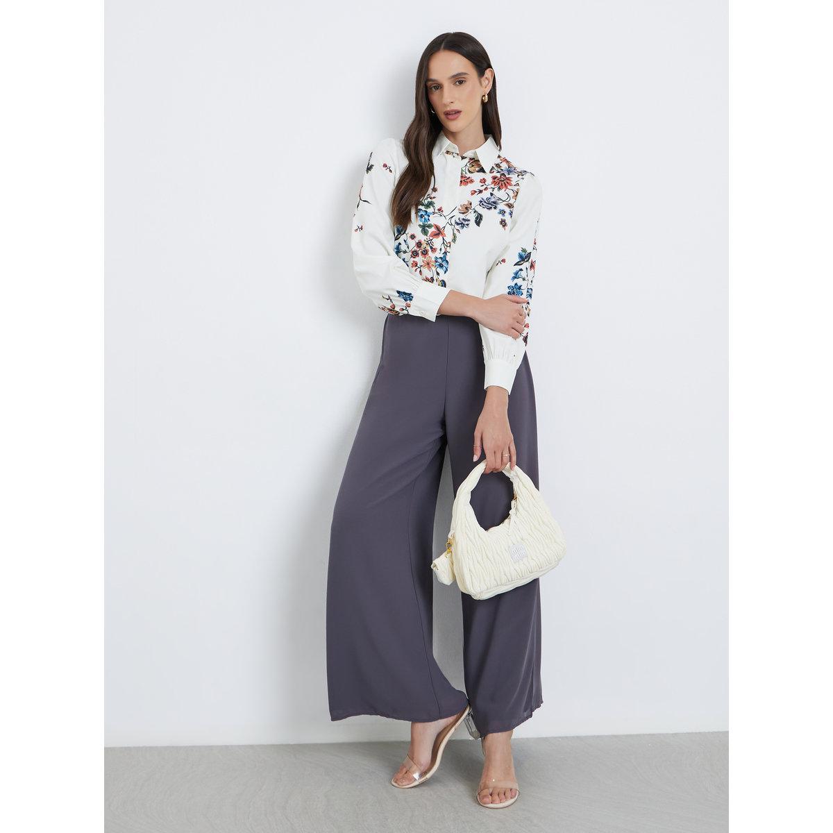 Styli Floral Print Spread Collar Buttoned Shirt-women-clothing-shirtsandblouses-shirts-image-2