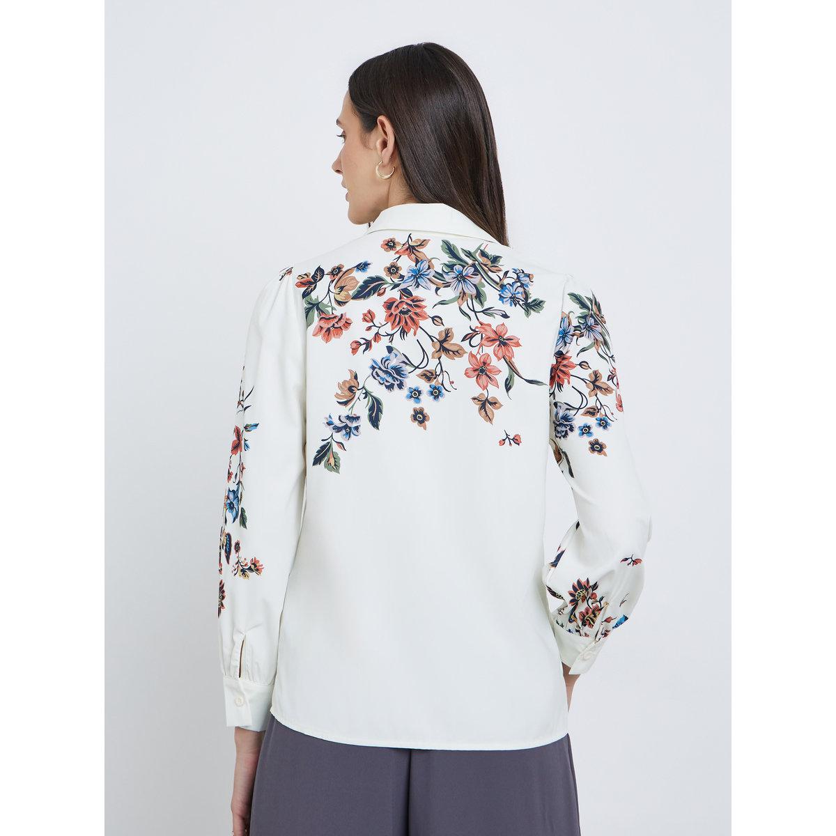 Styli Floral Print Spread Collar Buttoned Shirt-women-clothing-shirtsandblouses-shirts-image-5