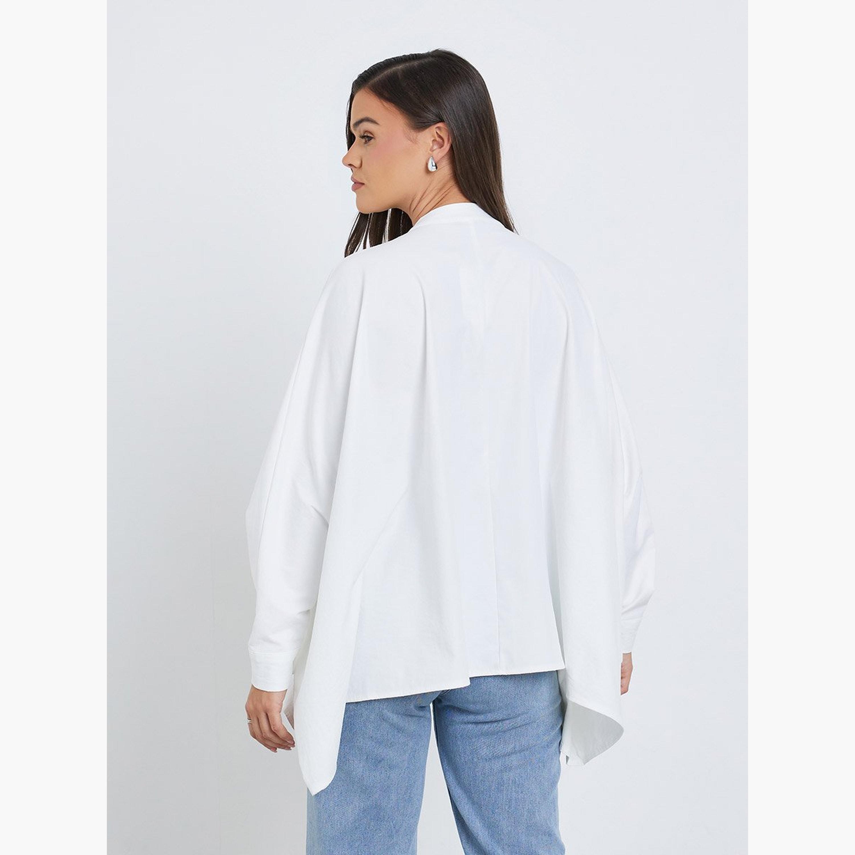 ستايلي - قميص بأكمام خفاش وياقة ماندرين-women-clothing-shirtsandblouses-shirts-image-5