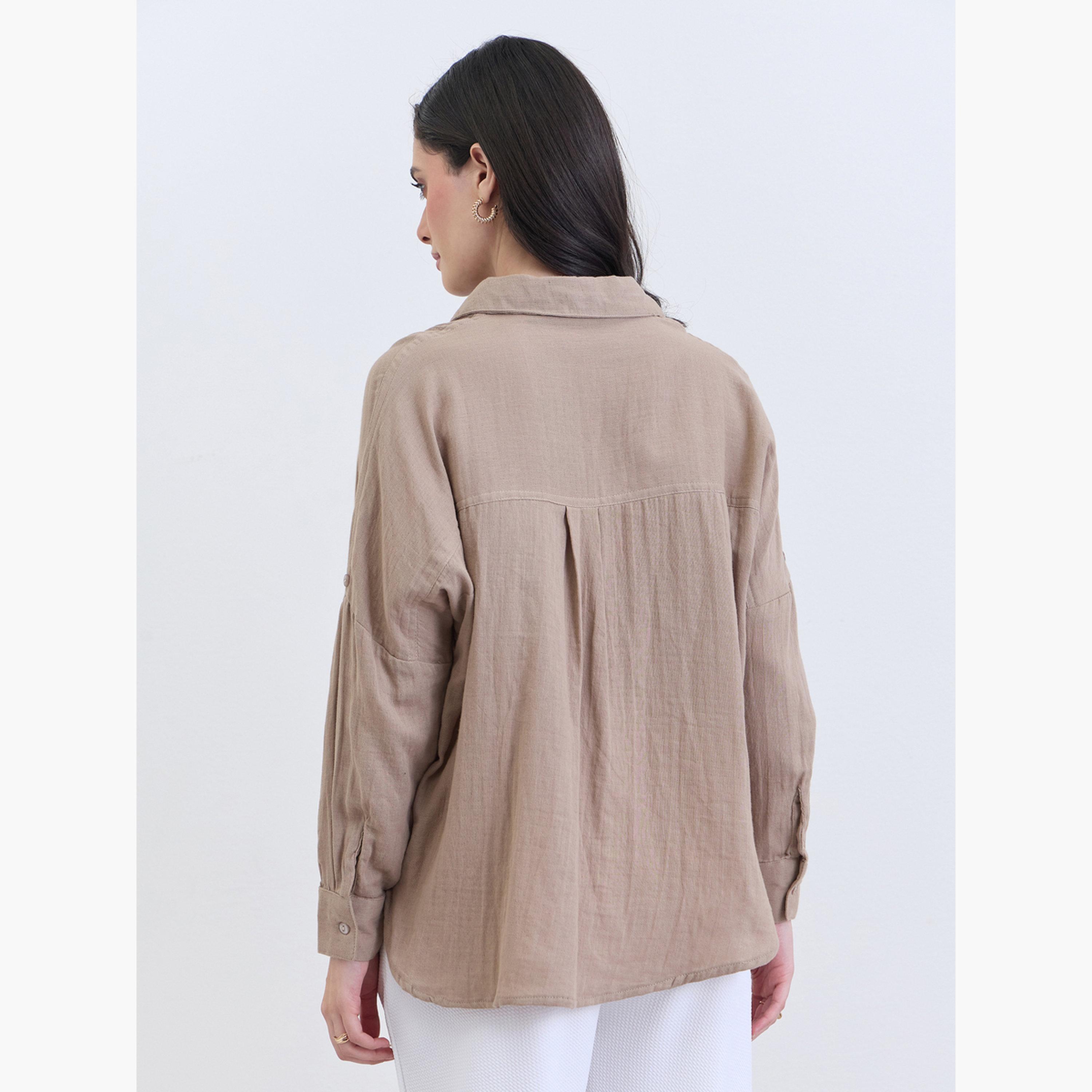 طقم من بلوزة تويد وتنورة-women-clothing-shirtsandblouses-shirts-image-5
