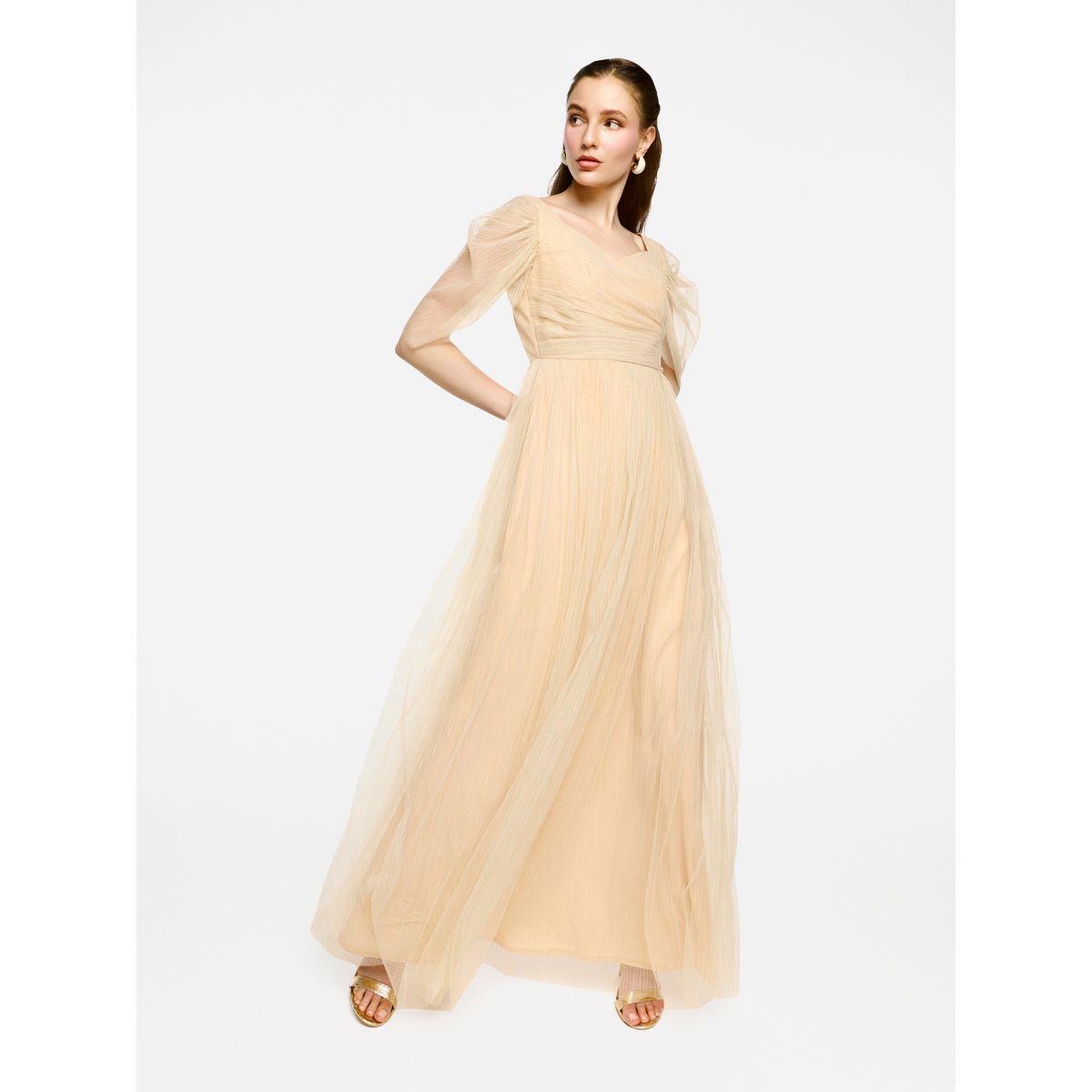 House of Moda Puff Sleeves Pleated Tulle Maxi Dress-women-clothing-dresses-image-3
