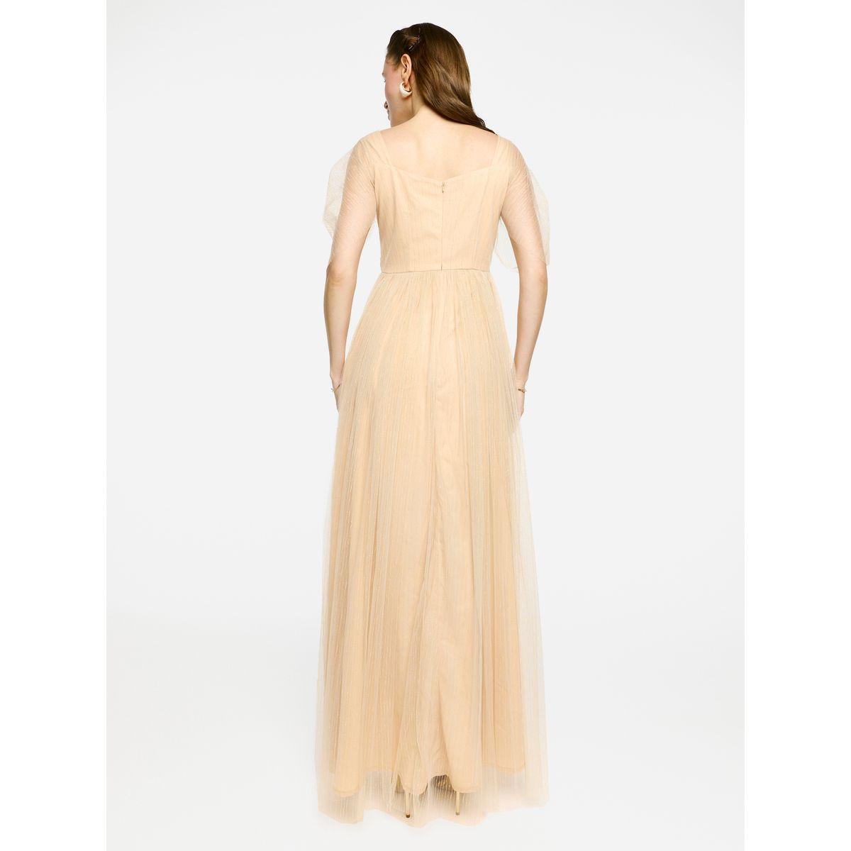 House of Moda Puff Sleeves Pleated Tulle Maxi Dress-women-clothing-dresses-image-5