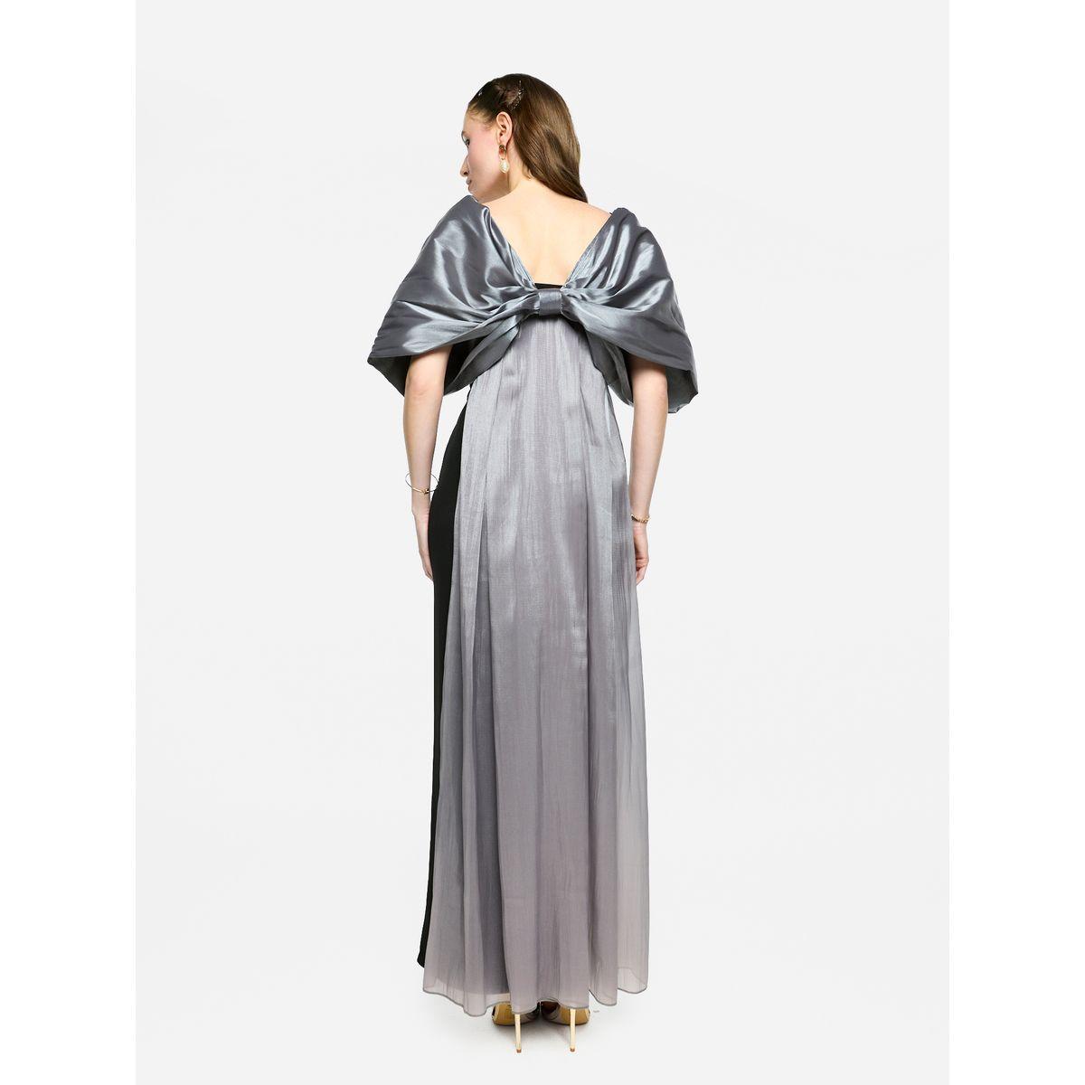 فستان طويل باكمام منفوخة وياقة مربعة-women-clothing-dresses-image-8