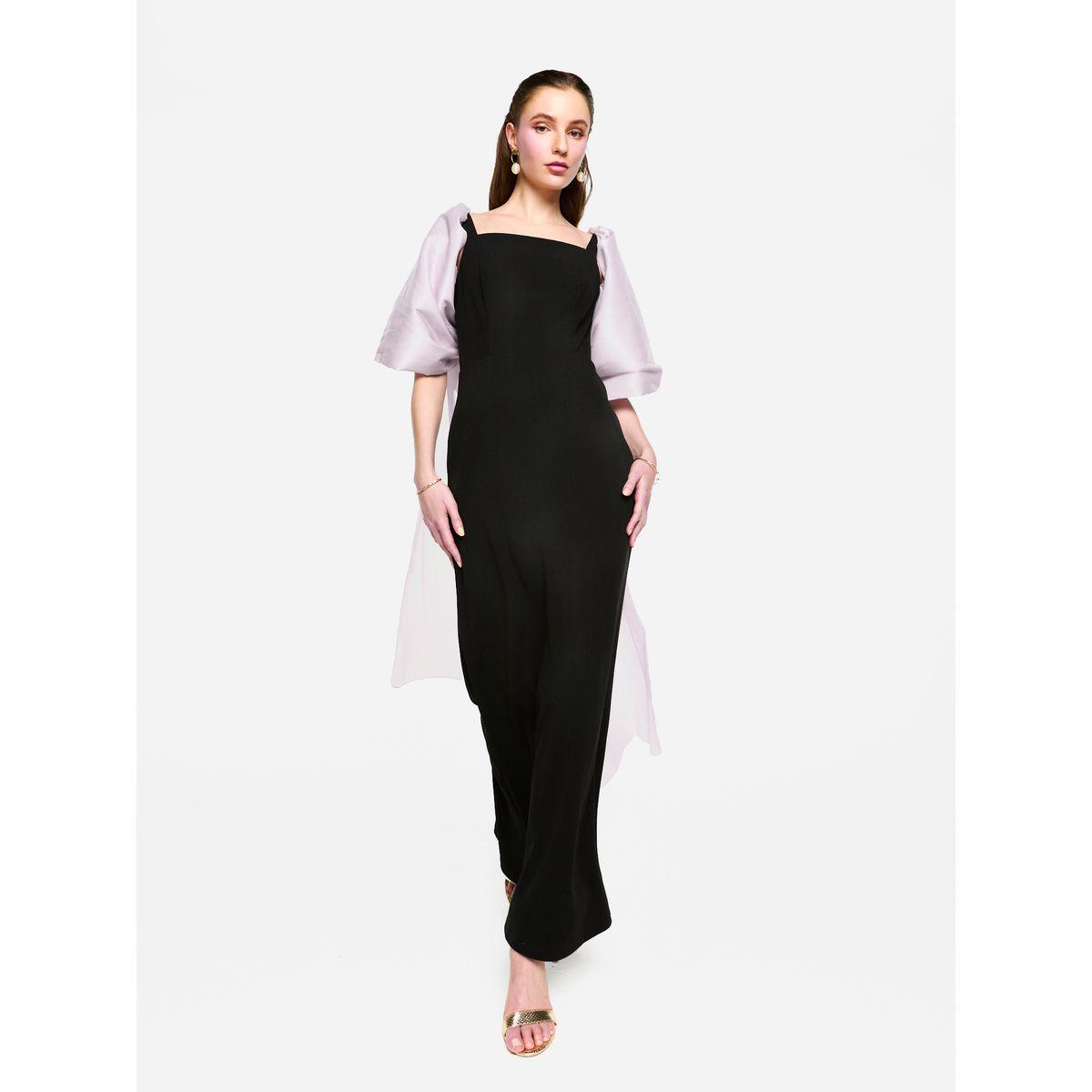 House of Moda Contrast Cape Sleeve Square Neck Maxi Dress-women-clothing-dresses-image-4