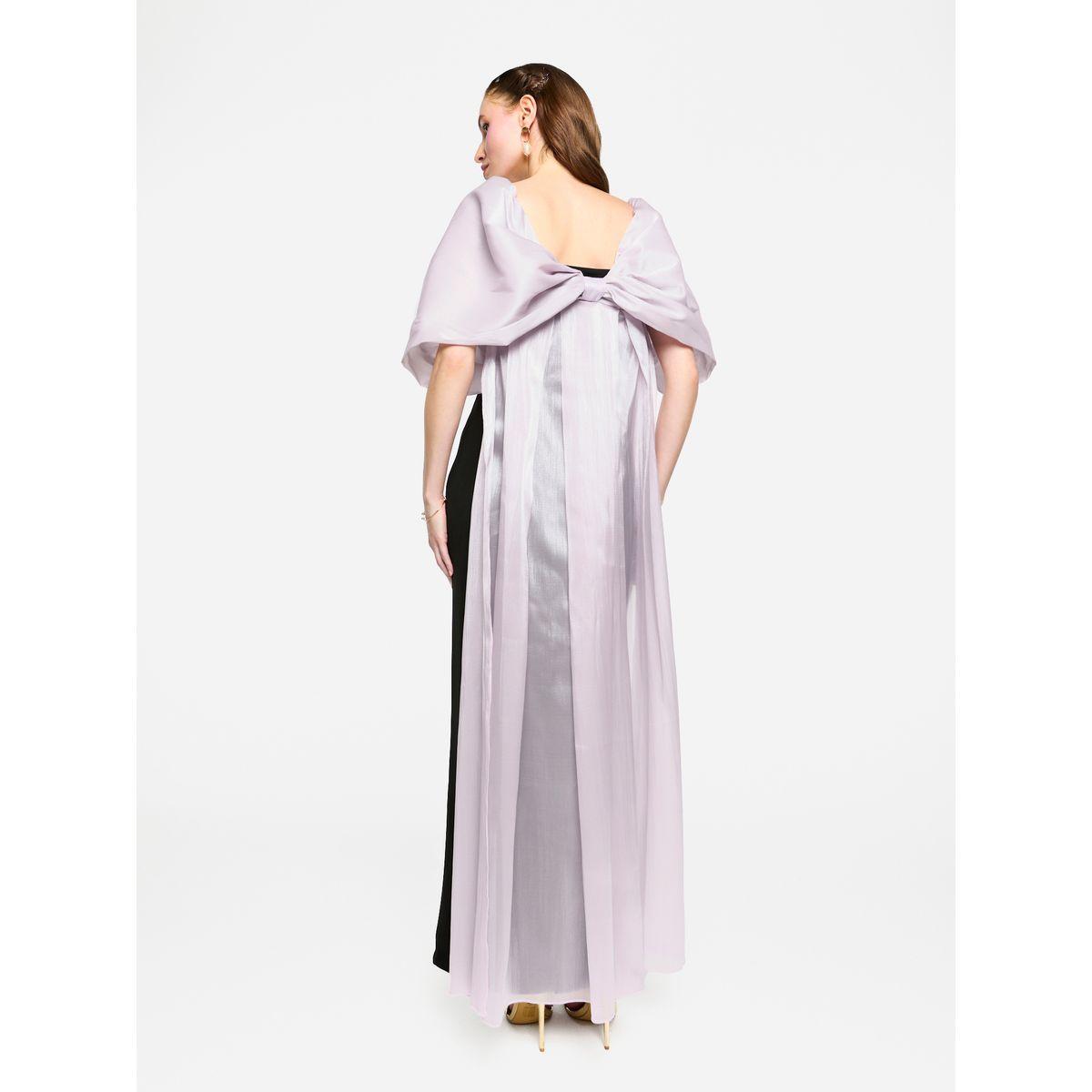 House of Moda Contrast Cape Sleeve Square Neck Maxi Dress-women-clothing-dresses-image-8