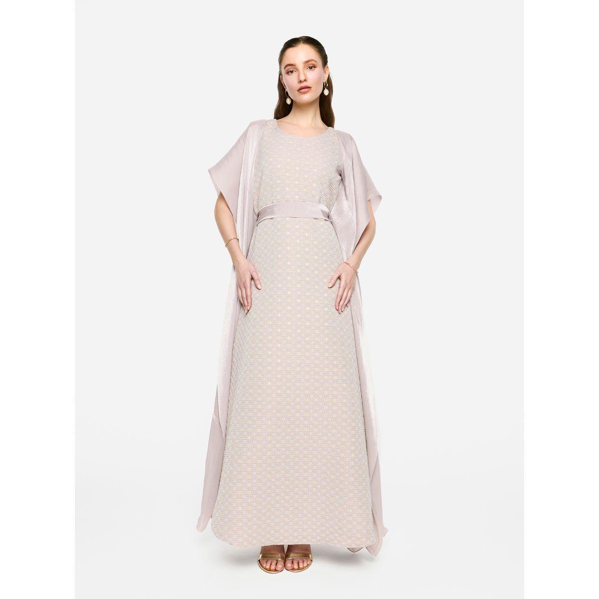 فستان طويل بتفاصيل مُنمقة مع أكمام كيمونو-women-clothing-dresses-image-1