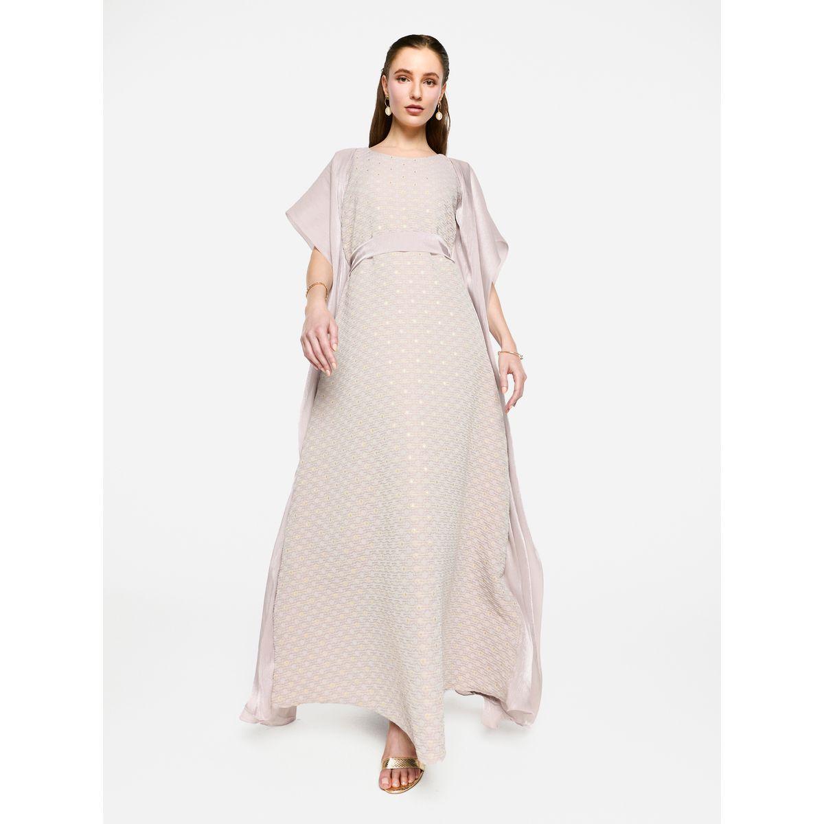 فستان طويل بتفاصيل مُنمقة مع أكمام كيمونو-women-clothing-dresses-image-2