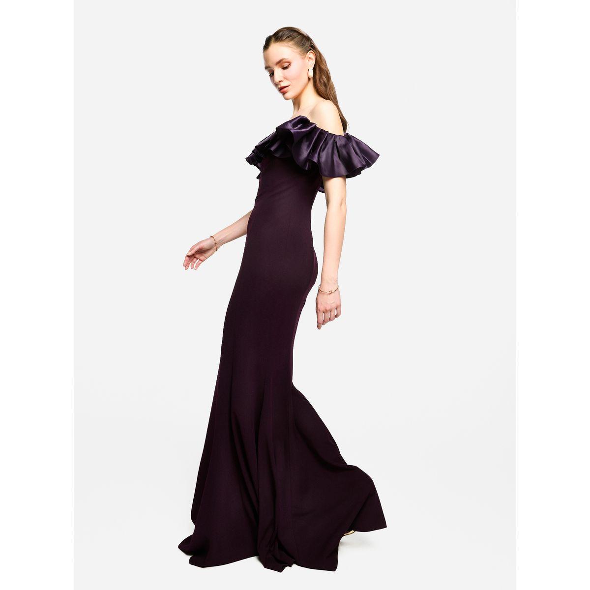 فستان طويل بحافة حورية البحر وأكتاف مكشوفة-women-clothing-dresses-image-4