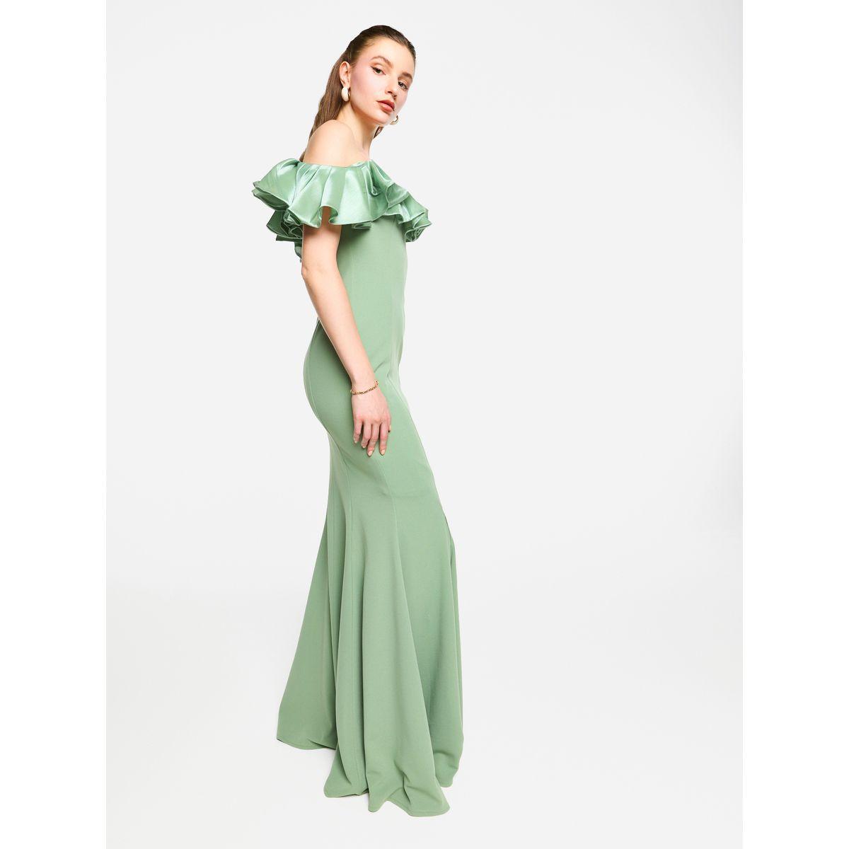 فستان طويل بحافة حورية البحر وأكتاف مكشوفة-women-clothing-dresses-image-4