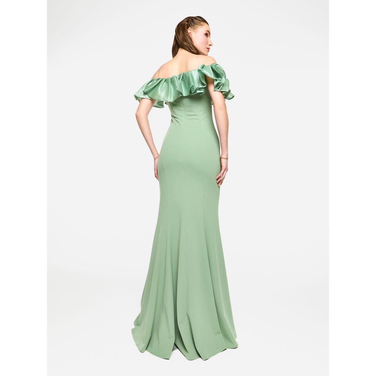 فستان طويل بحافة حورية البحر وأكتاف مكشوفة-women-clothing-dresses-image-5