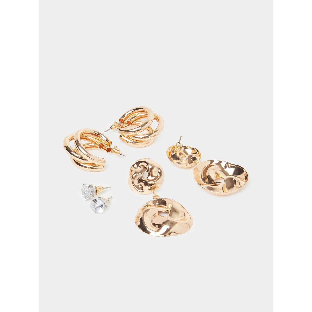 Styli Set of 3 - Assorted Earrings-women-watchesandjewellery-jewellery-earrings-image-2