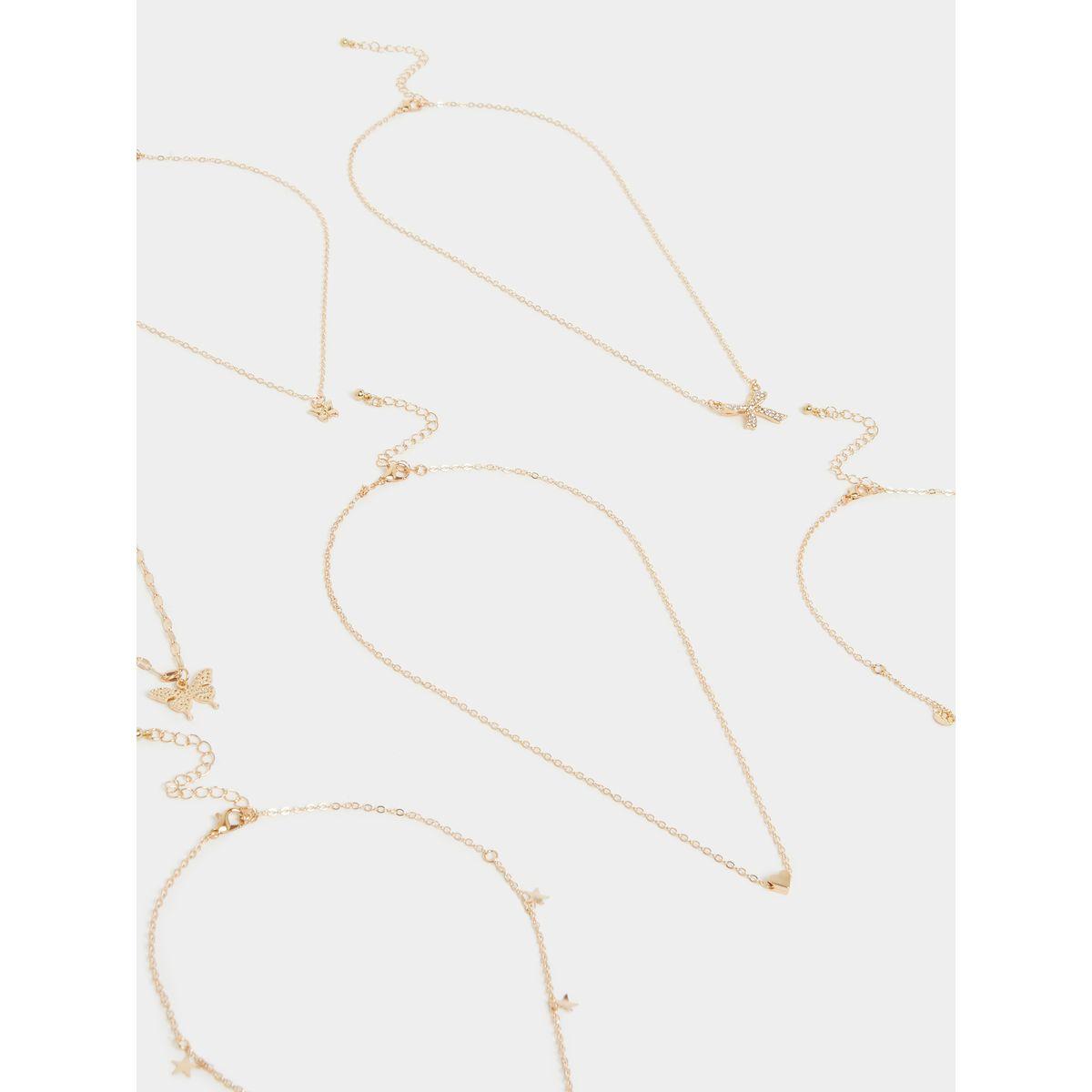 مجموعة من 7 - قلادة بتفاصيل مُنمقة-women-watchesandjewellery-jewellery-necklacesandpendants-image-5