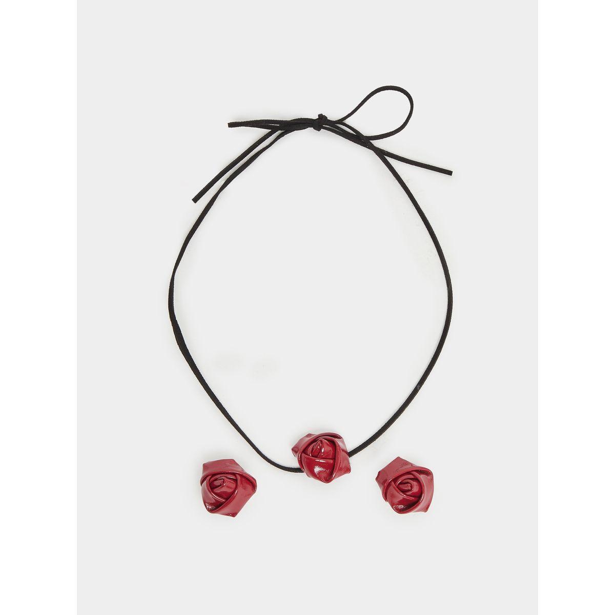 Styli Floral Chocker with Earrings Set-women-watchesandjewellery-jewellery-jewellerysets-image-1