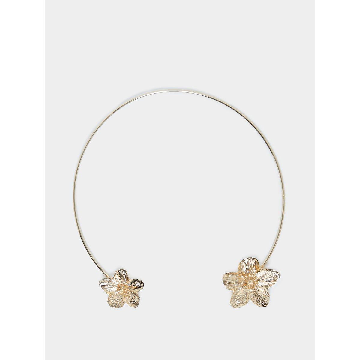 Styli Flower Edge Necklace-women-watchesandjewellery-jewellery-necklacesandpendants-image-1