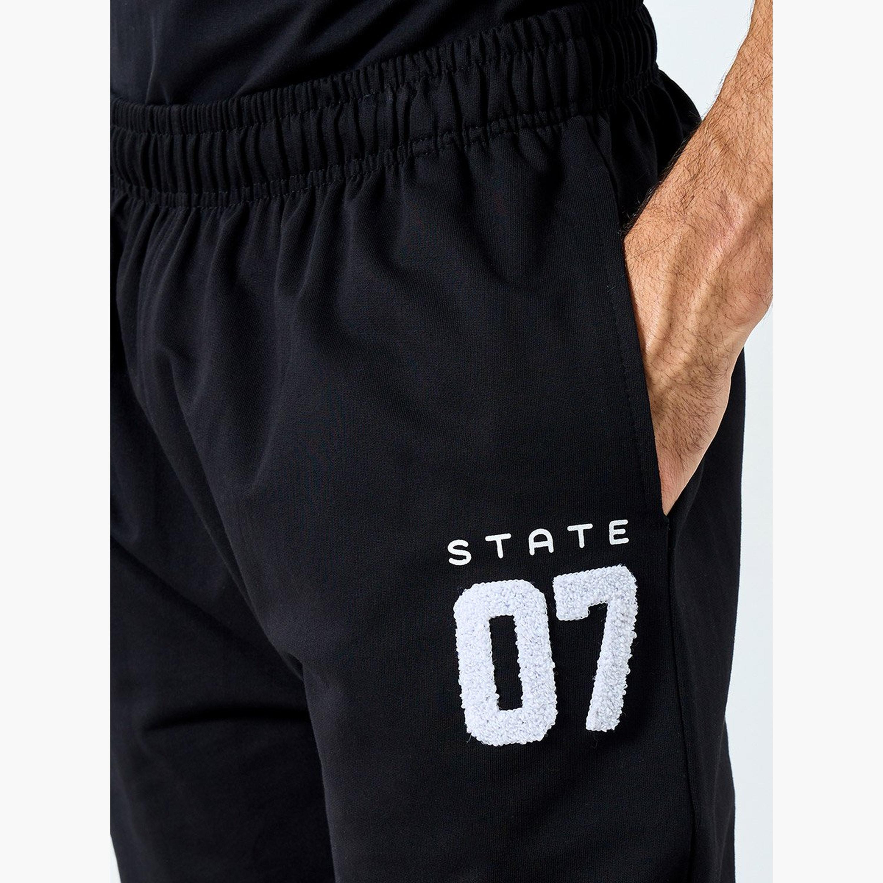 Styli Relaxed Fit Open Hem Joggers with Towel Embroidery-men-clothing-sportswearandactivewear-bottoms-joggers-image-3