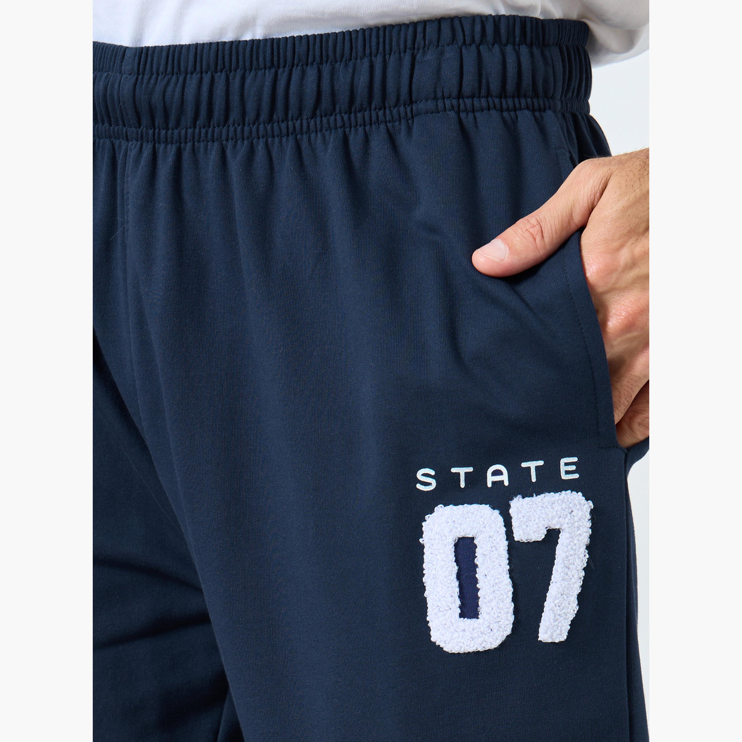 ستايلي - بنطال رياضي رجالي مريح لون أزرق داكن-men-clothing-bottoms-joggers-image-4