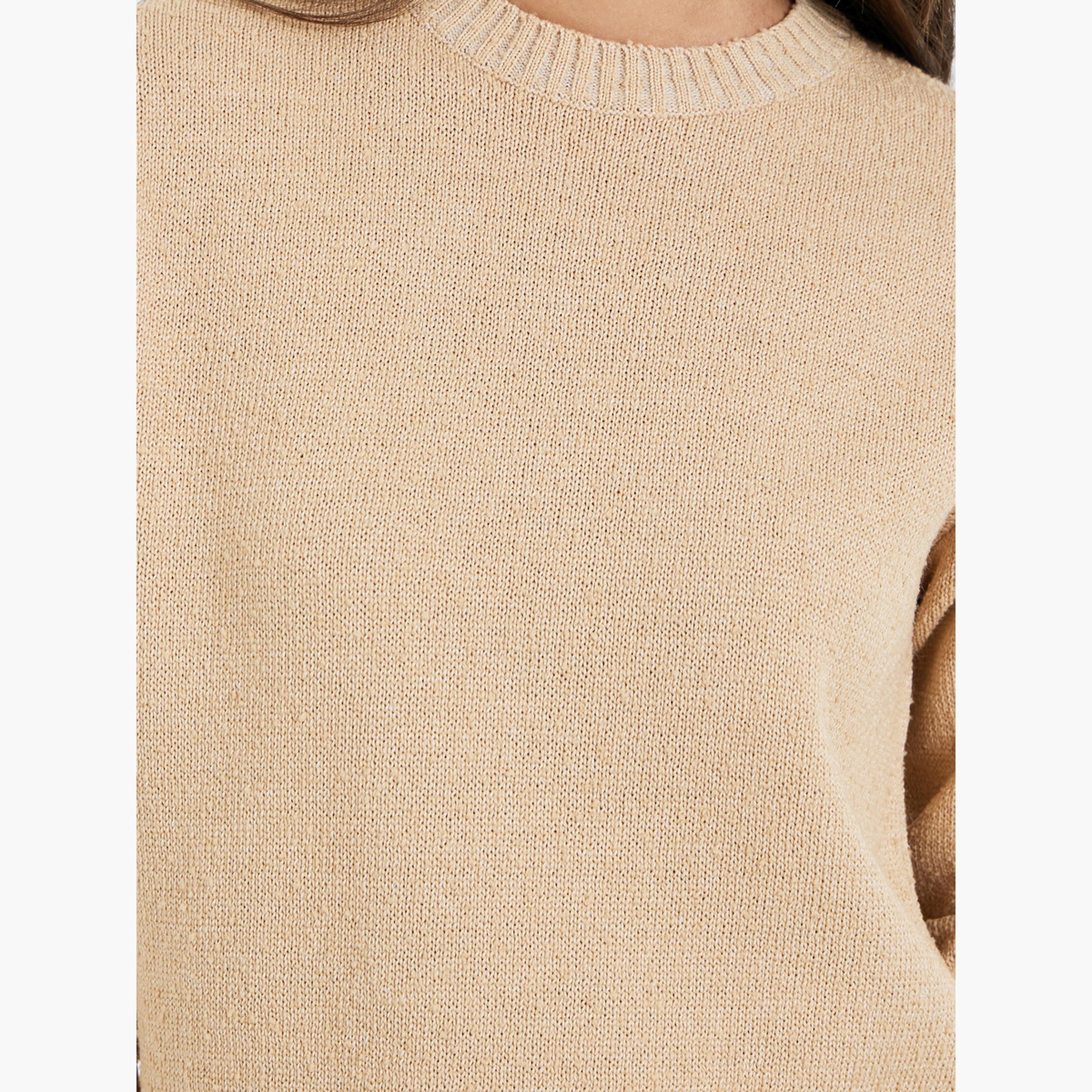 سويتر بتفاصيل محبوكة وقصة عادية-women-clothing-cardigansandjumpers-jumpers-image-3