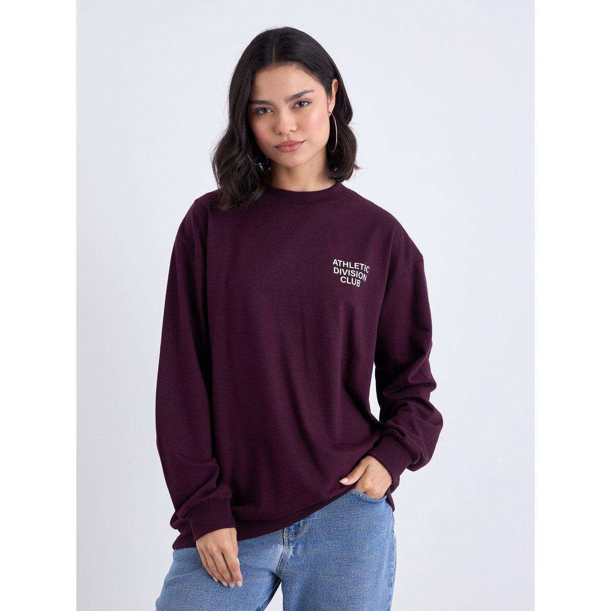 Styli Women Slogan Print Regular Fit Sweatshirt-women-winterwear-hoodiesandsweatshirts-hoodies-image-3