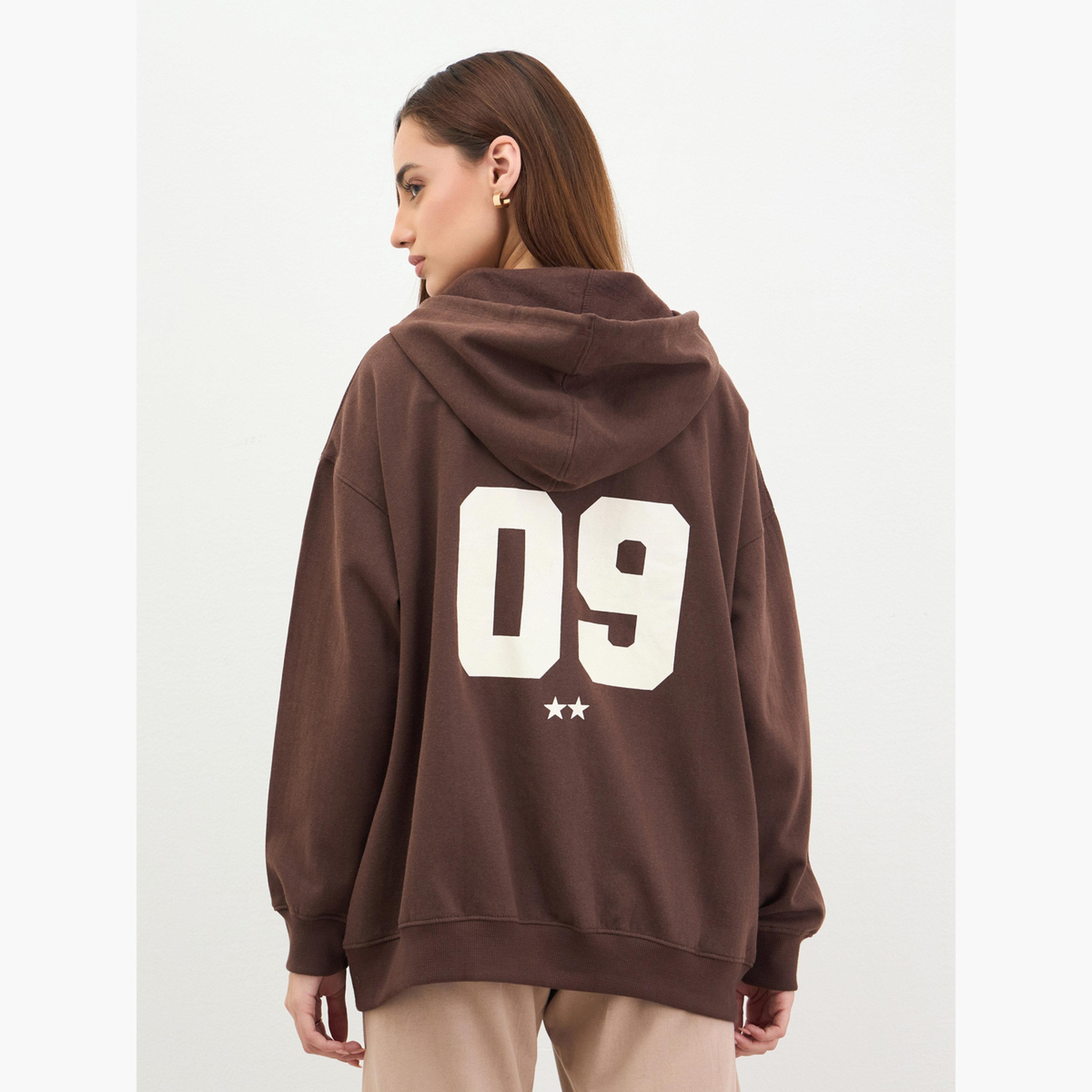 Styli California Print Hooded Neck Long Sleeves Women's Zip Up Sweatshirt-women-clothing-hoodiesandsweatshirts-sweatshirts-image-4