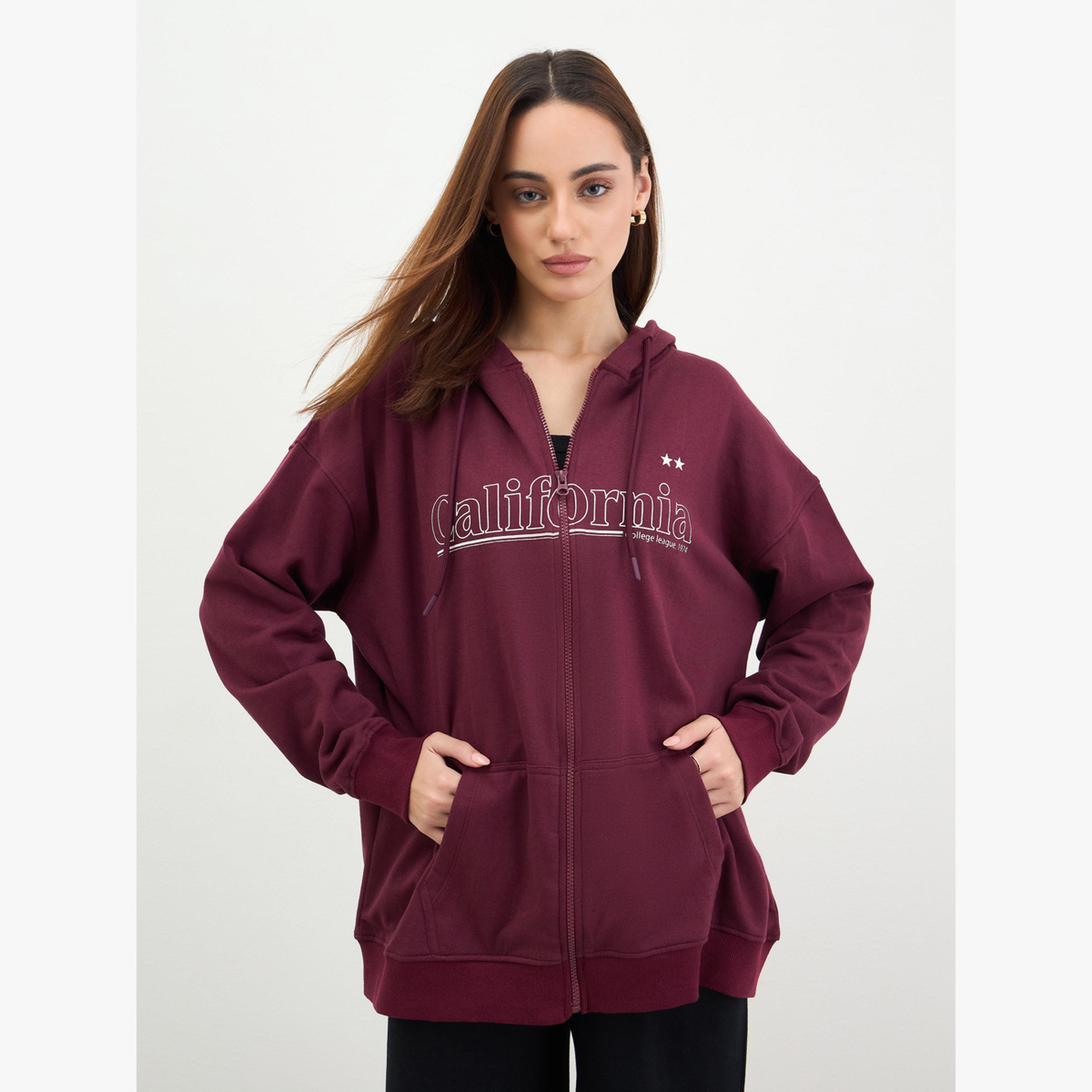 Styli Purple California Graphic Longline Sweatshirt-women-clothing-hoodiesandsweatshirts-hoodies-image-1