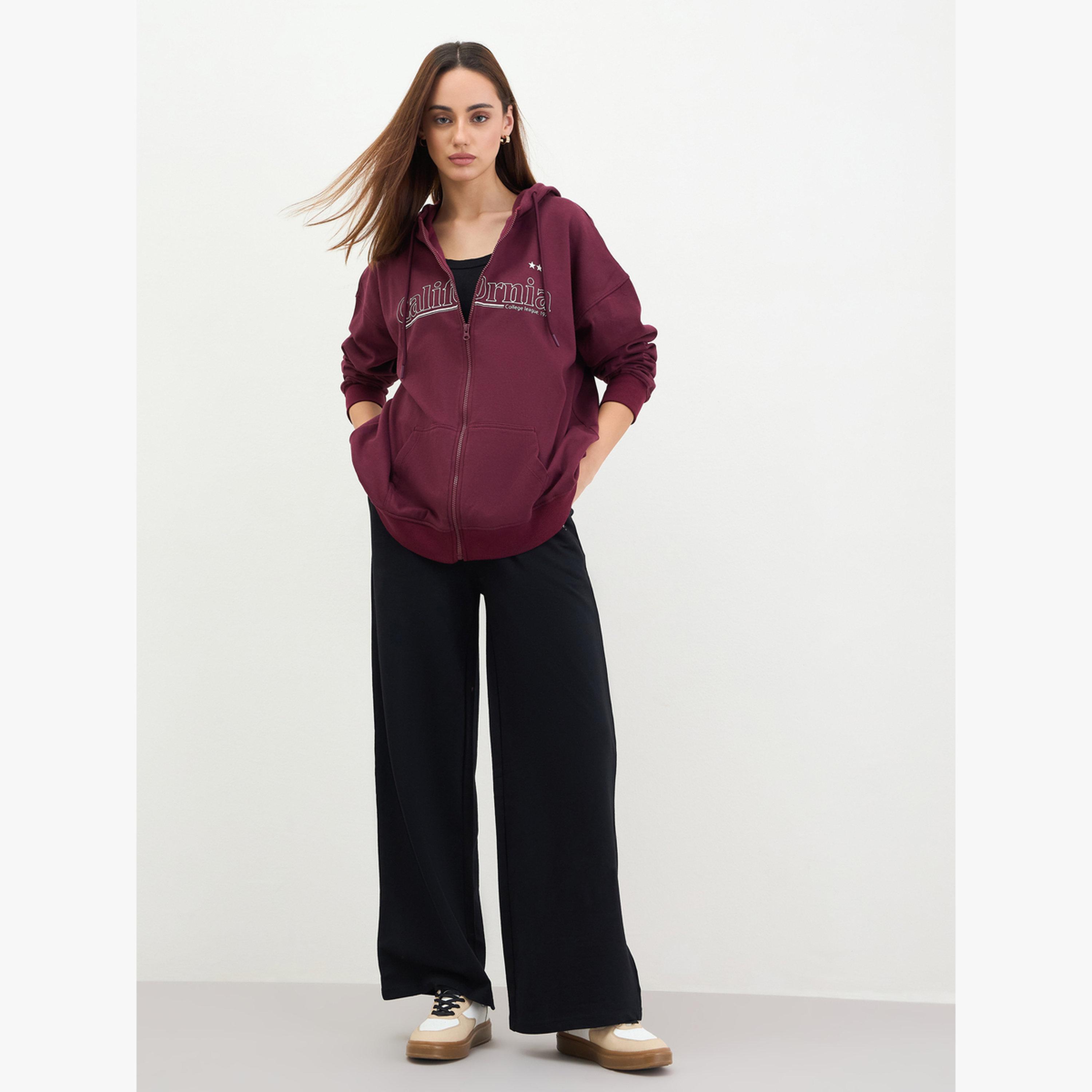 سويت شيرت طويل بطبعة كاليفورنيا-women-clothing-hoodiesandsweatshirts-hoodies-image-2