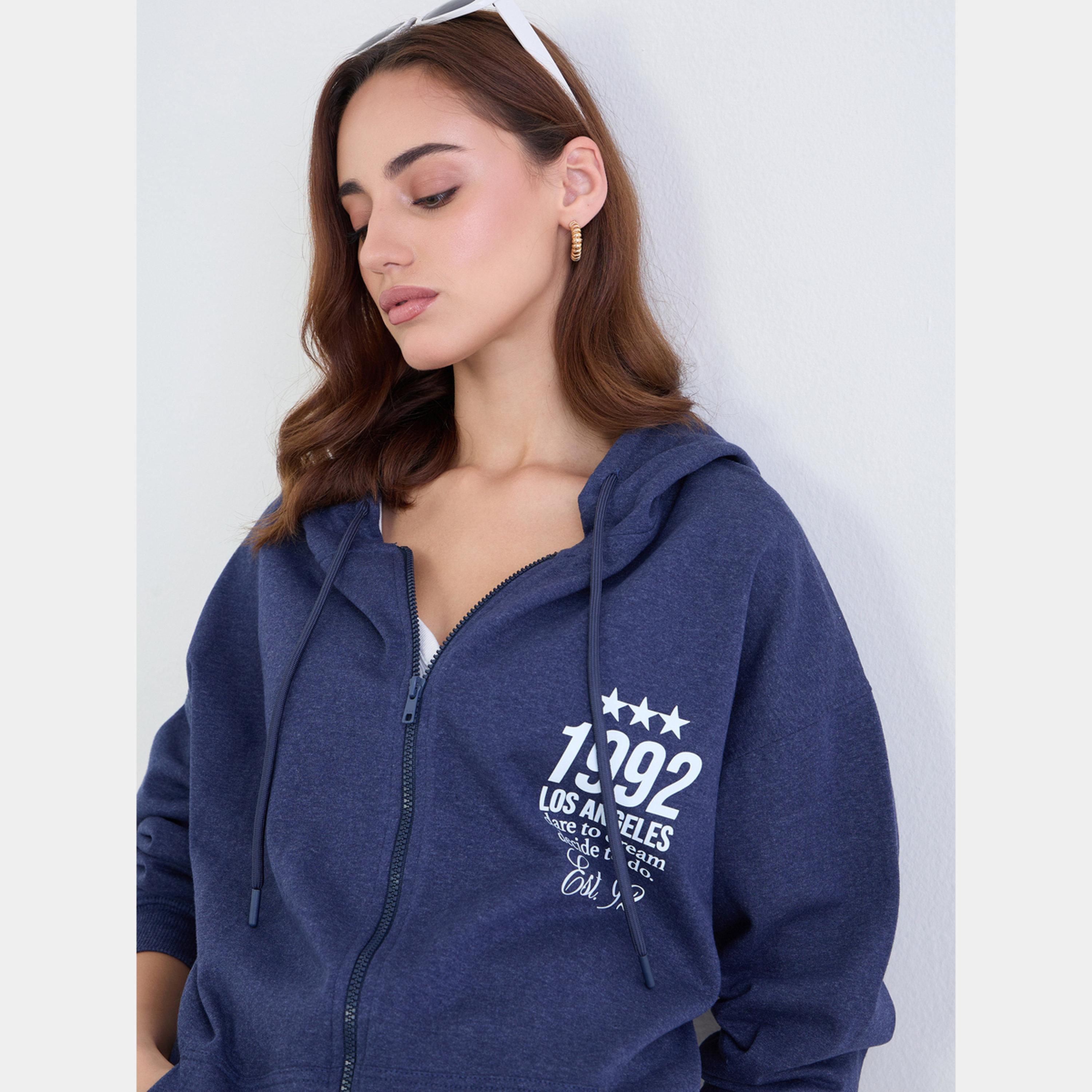 Styli Dark Blue Oversized Hoodie-women-winterwear-hoodiesandsweatshirts-hoodies-image-4