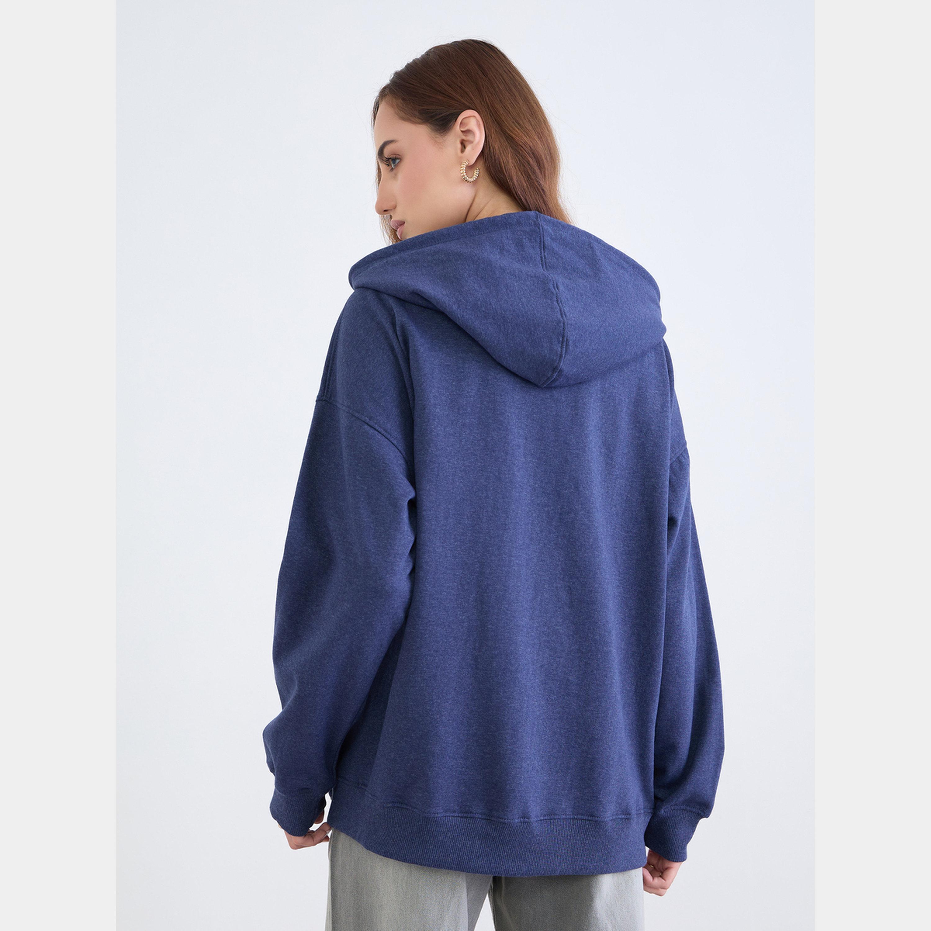 ستايلي - هودي نسائي بغطاء للرأس وأكمام طويلة وسحاب وياقة بطبعة لوس أنجلوس-women-winterwear-hoodiesandsweatshirts-hoodies-image-5