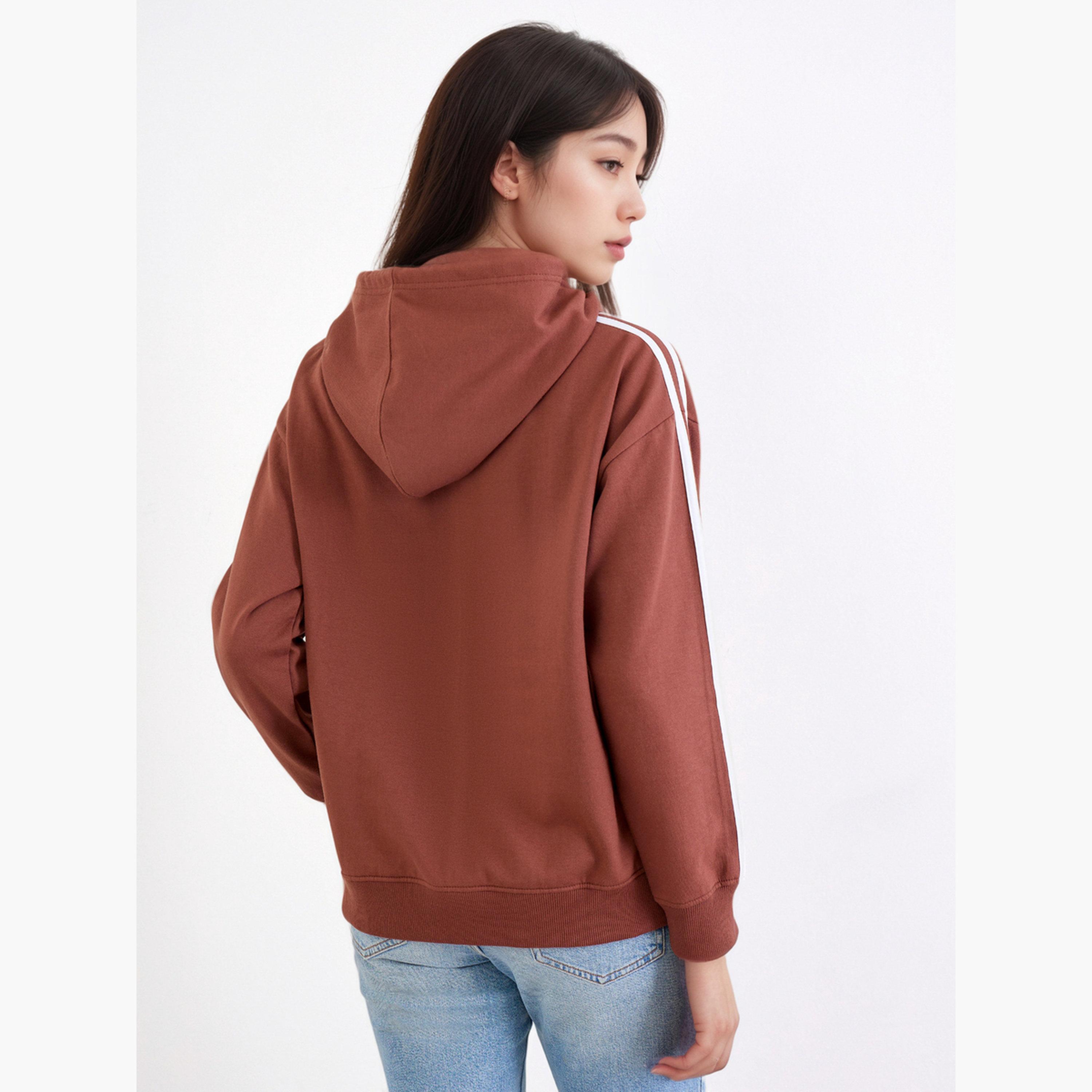 ستايلي - هودي بني بقصّة عادية للنساء -women-clothing-hoodiesandsweatshirts-hoodies-image-4