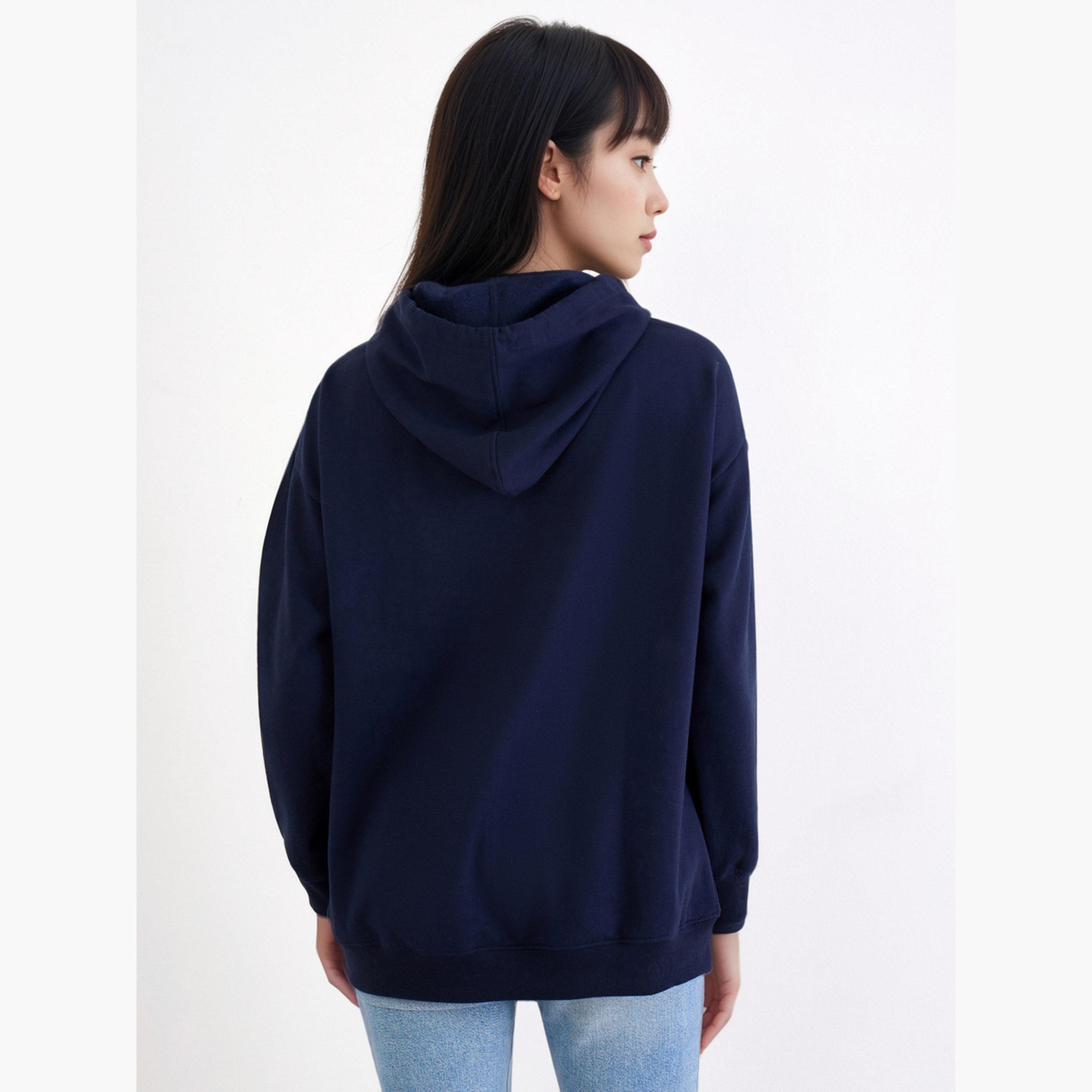 Styli Madison Print Hooded Neck Long Sleeves Women's Hoodie-women-clothing-hoodiesandsweatshirts-hoodies-image-4