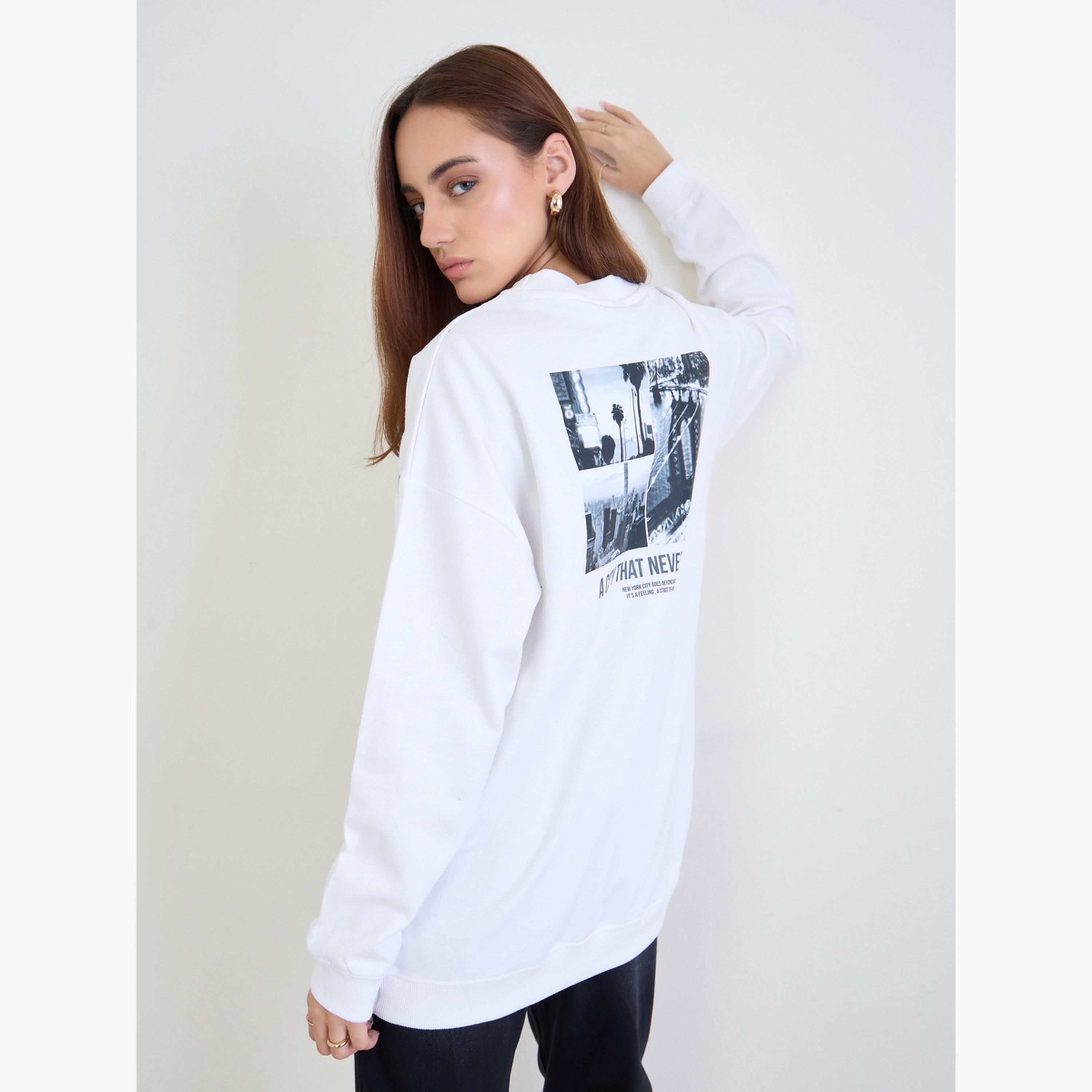 Styli New York City Print Round Neck Long Sleeves Women's Sweatshirt-women-clothing-hoodiesandsweatshirts-sweatshirts-image-5