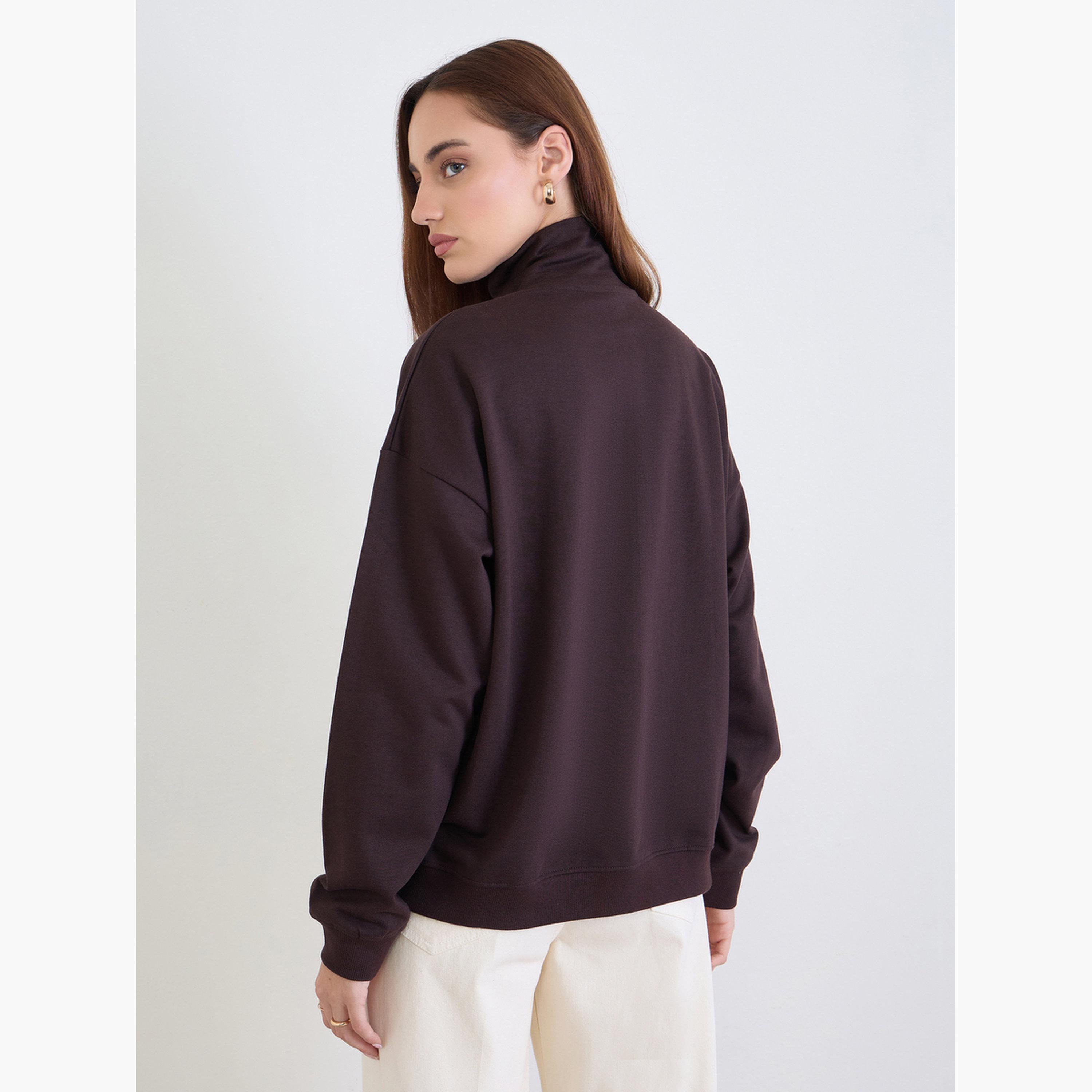 Styli Manhattan Bridge Print High Neck Long Sleeves Women's Sweatshirt-women-clothing-hoodiesandsweatshirts-sweatshirts-image-5