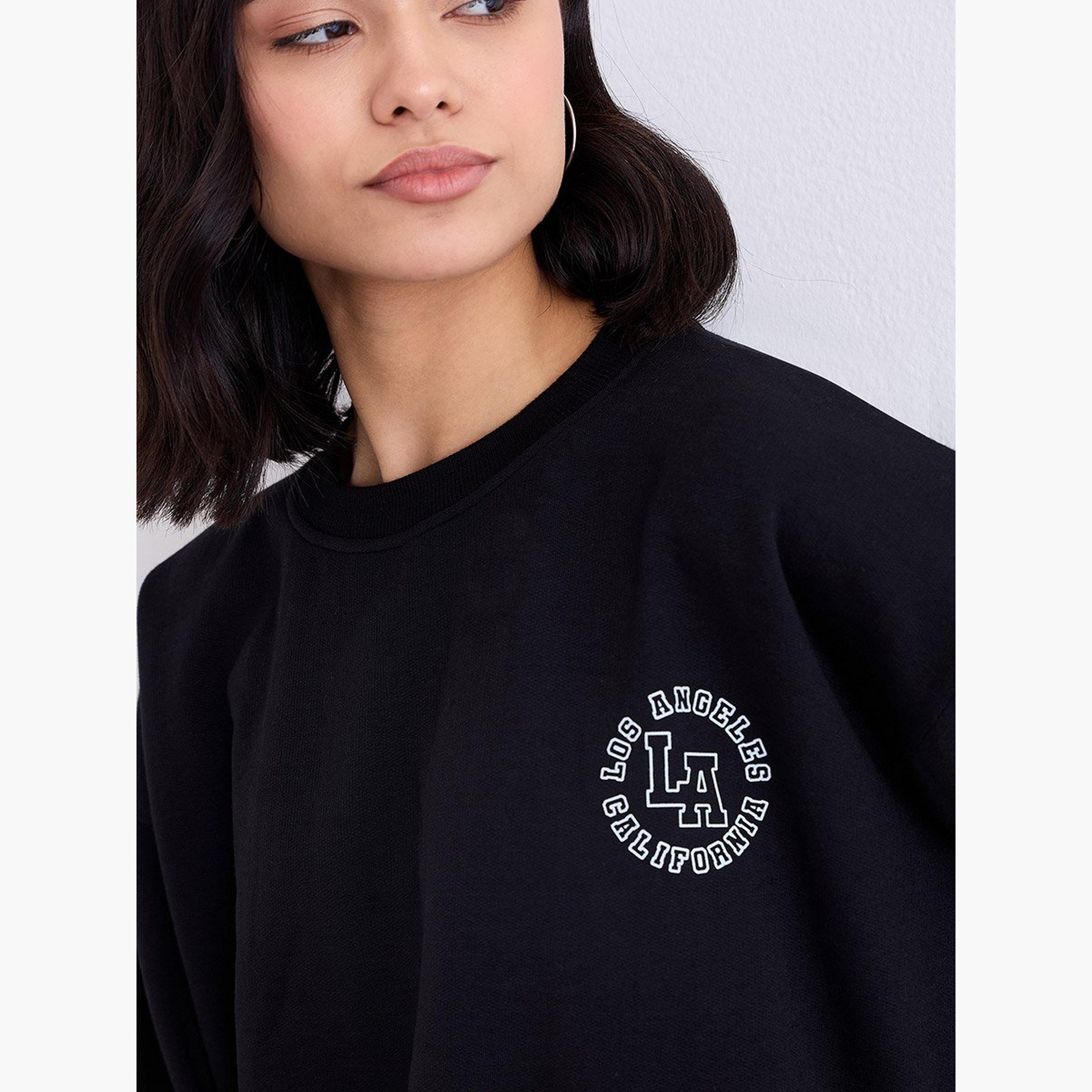 Styli Los Angeles Print Round Neck Long Sleeves Women's Sweatshirt-women-clothing-hoodiesandsweatshirts-sweatshirts-image-4