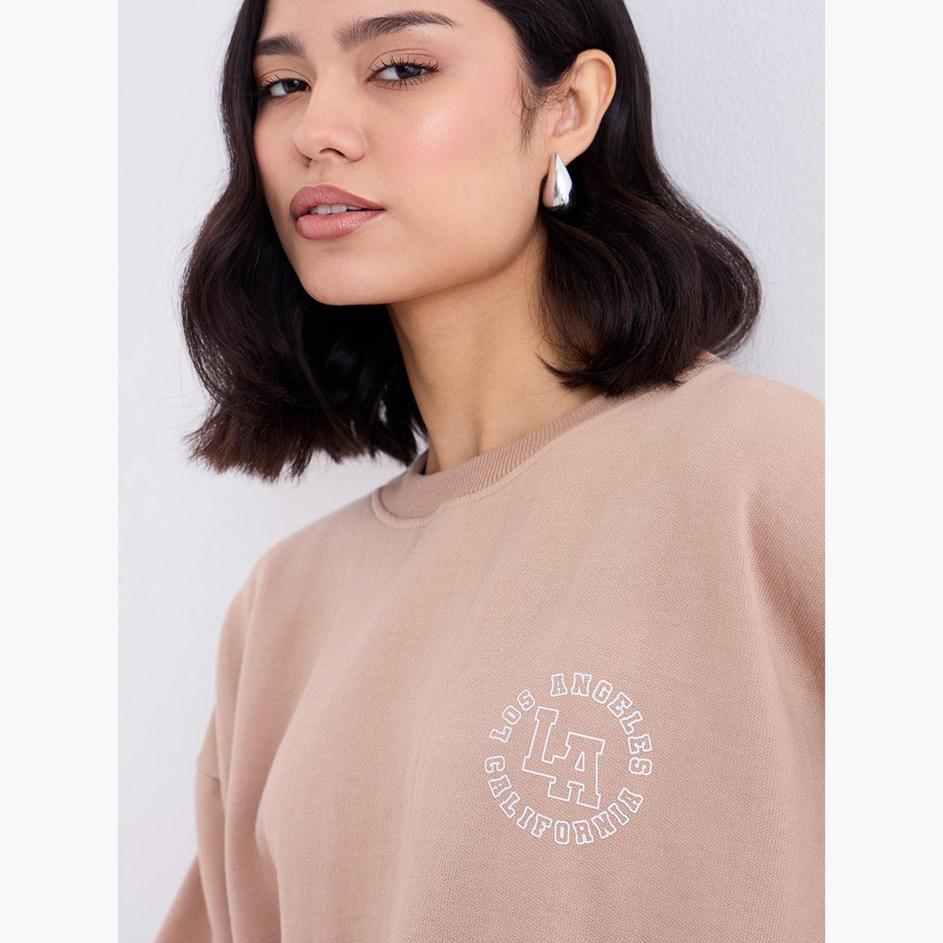 Styli Los Angeles Print Round Neck Long Sleeves Women's Sweatshirt-women-clothing-hoodiesandsweatshirts-sweatshirts-image-4