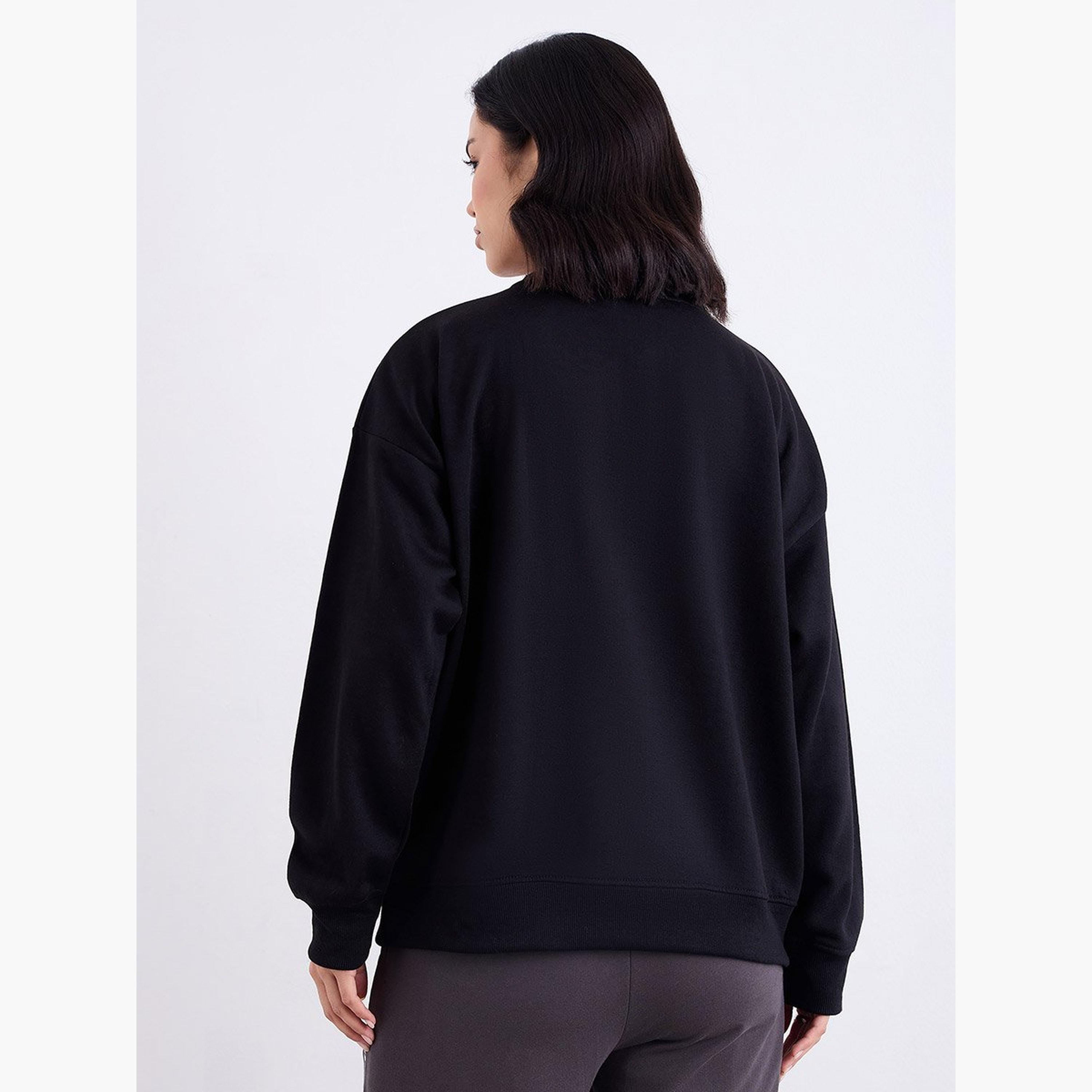 Styli Soiree Paris 1992 Print Round Neck Long Sleeves Women's Sweatshirt-women-clothing-hoodiesandsweatshirts-sweatshirts-image-5
