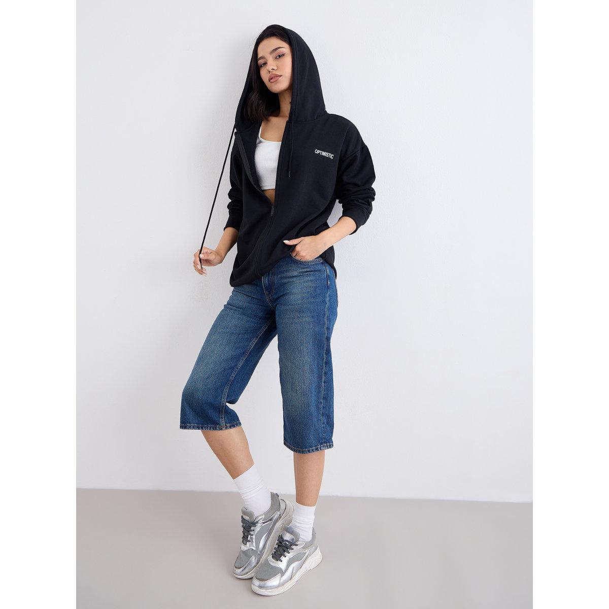 Styli Oversized Longline Zip Through Slogan Hoodie-women-winterwear-hoodiesandsweatshirts-hoodies-image-1