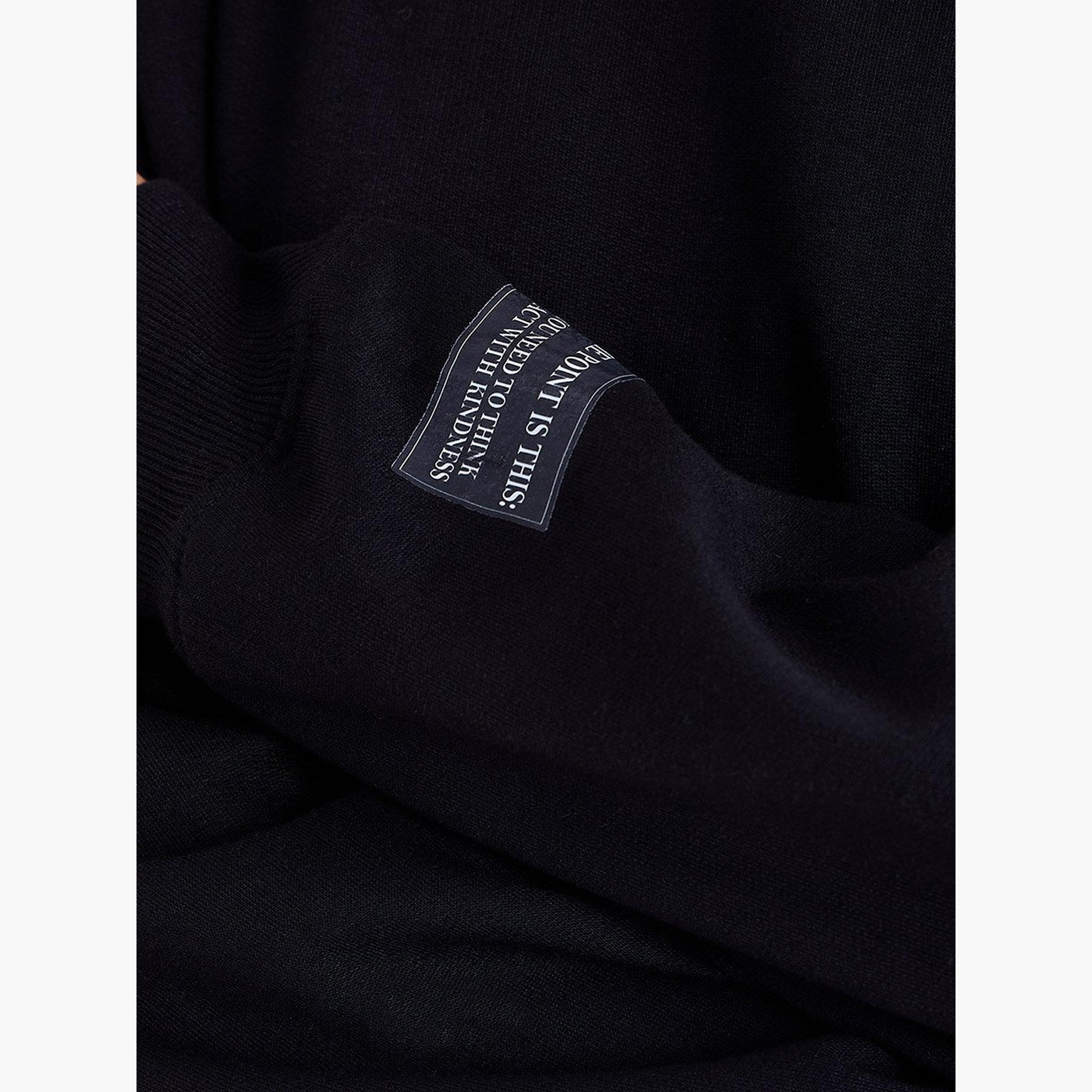ستايلي - سويت شيرت للنساء مقاس كبير مع تفاصيل شارة-women-clothing-hoodiesandsweatshirts-sweatshirts-image-6