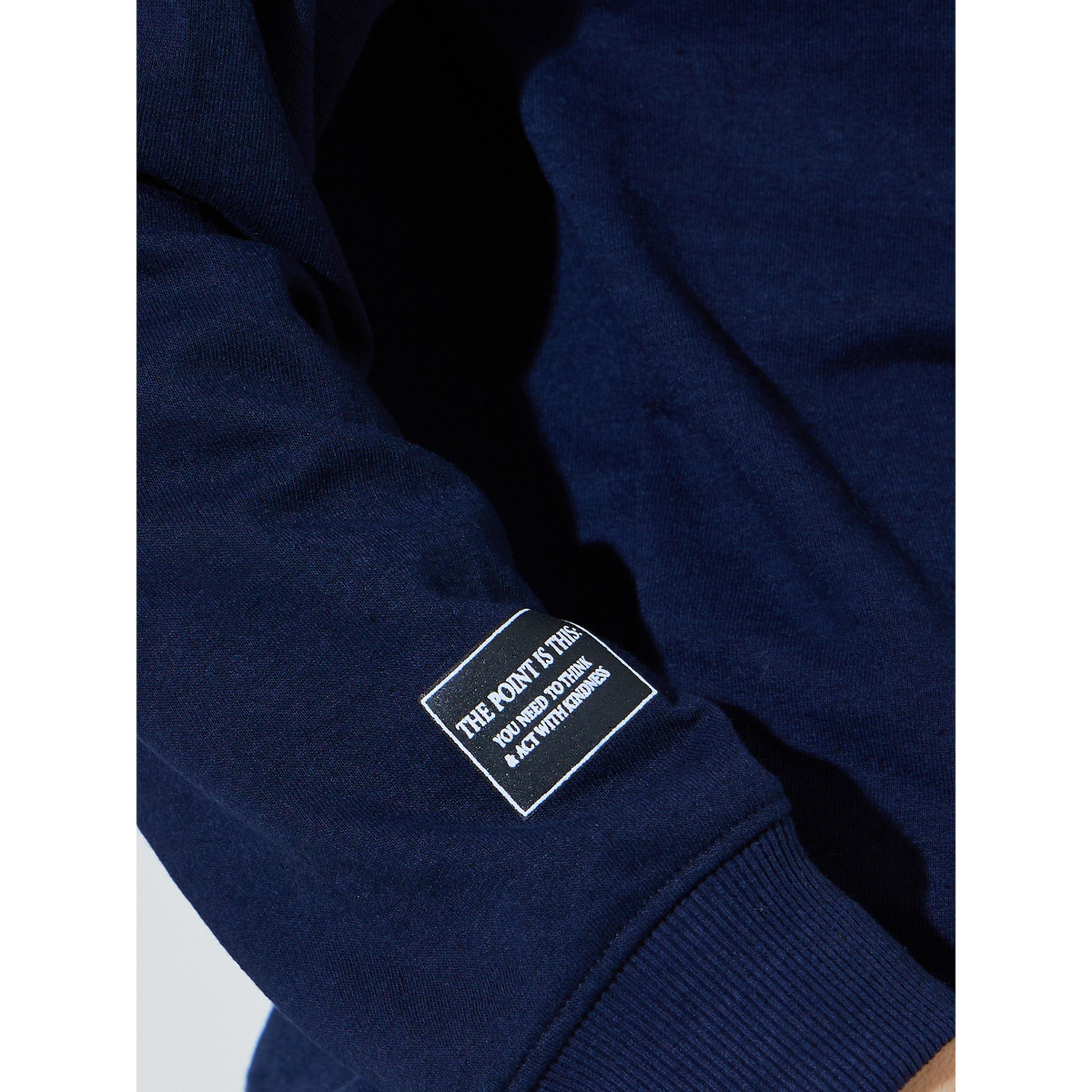 Styli Navy Blue Oversized Sweatshirt-women-clothing-hoodiesandsweatshirts-sweatshirts-image-5