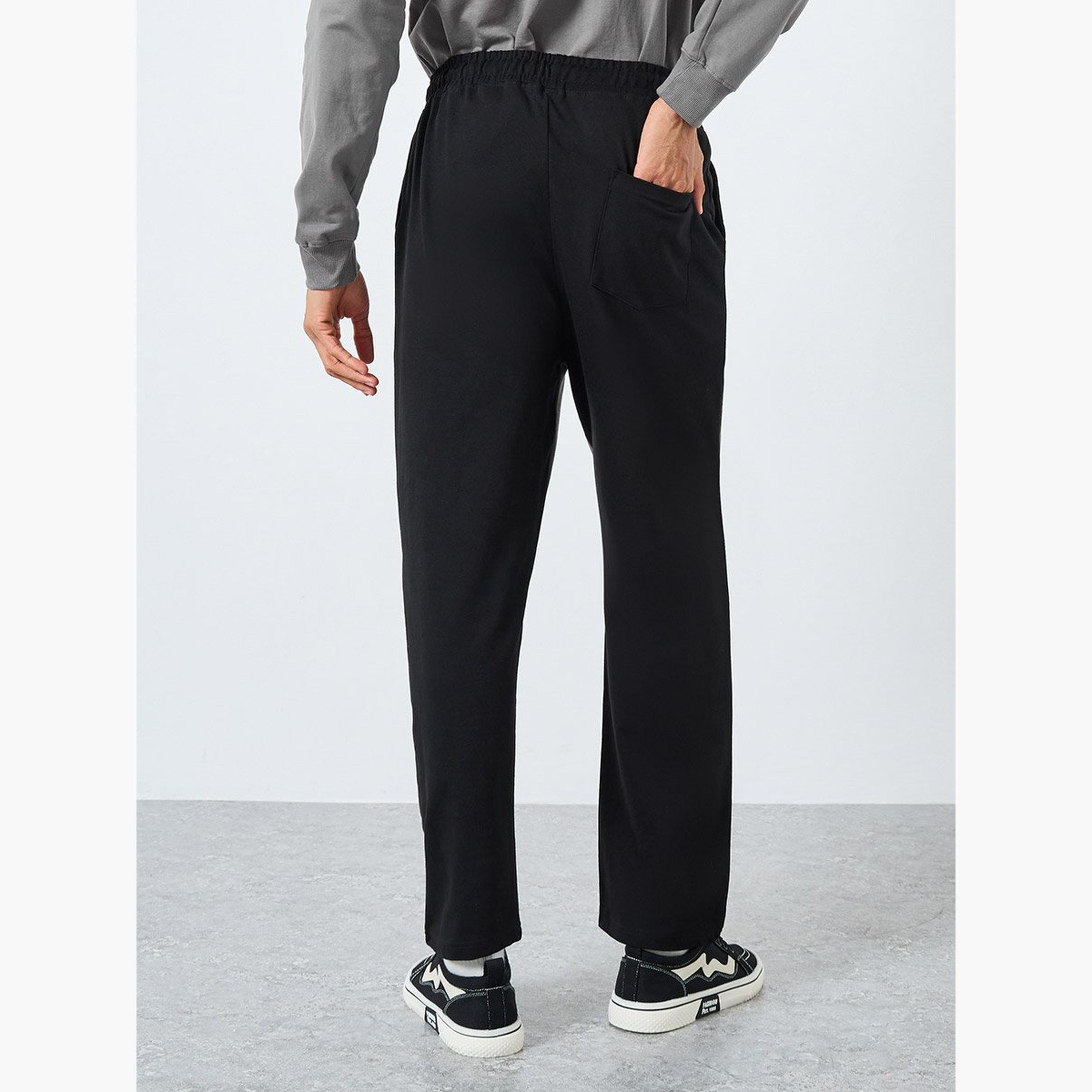 Styli Men Oversized Terry Joggers with Contrast Inseam-men-clothing-bottoms-joggers-image-4