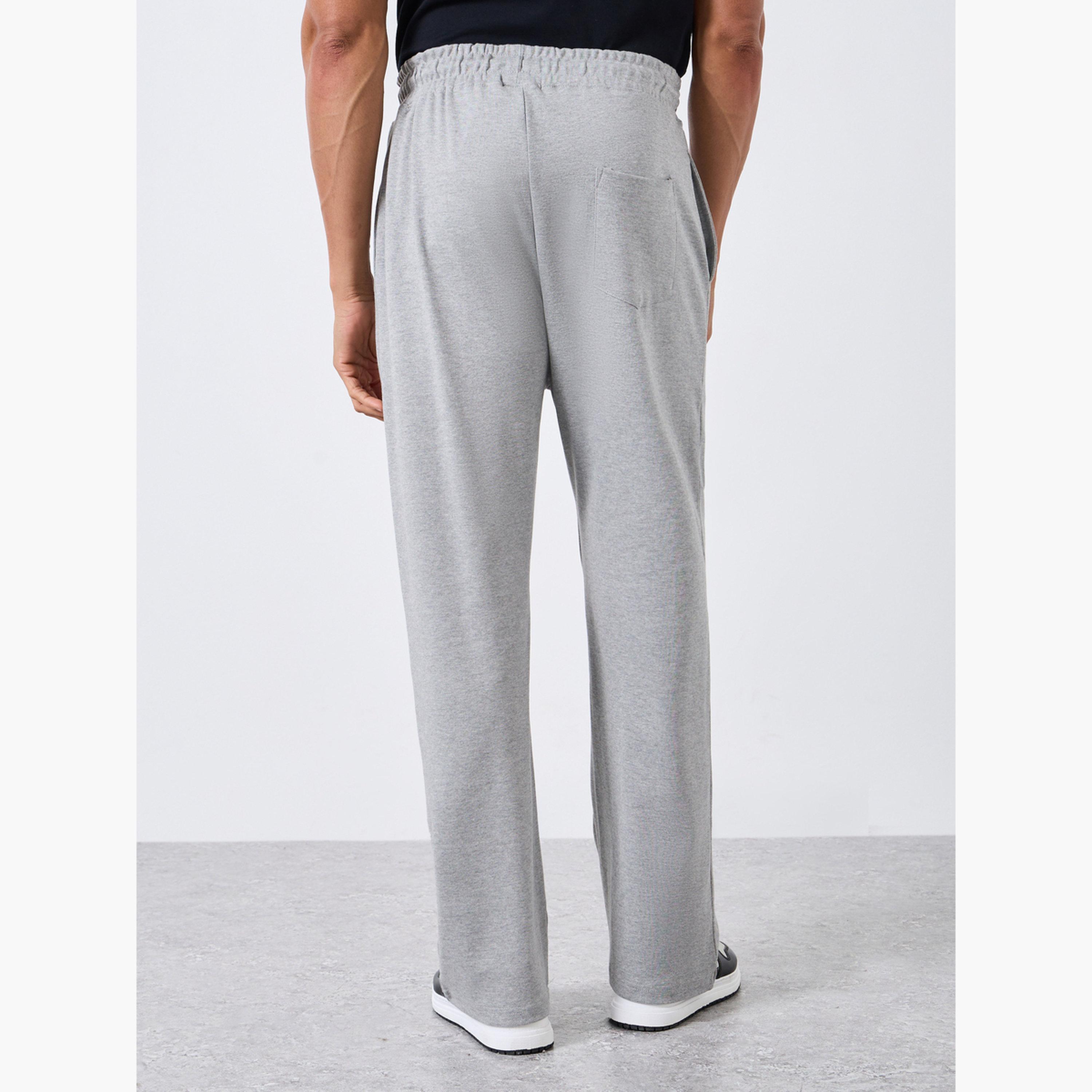 Styli Men Grey Embroidered Relaxed Joggers-men-clothing-bottoms-joggers-image-4