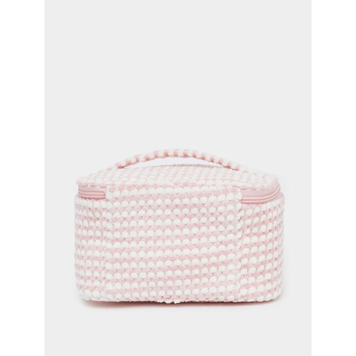 Styli Women Pink Textured Washbag-women-bagsandwallets-handbags-image-2