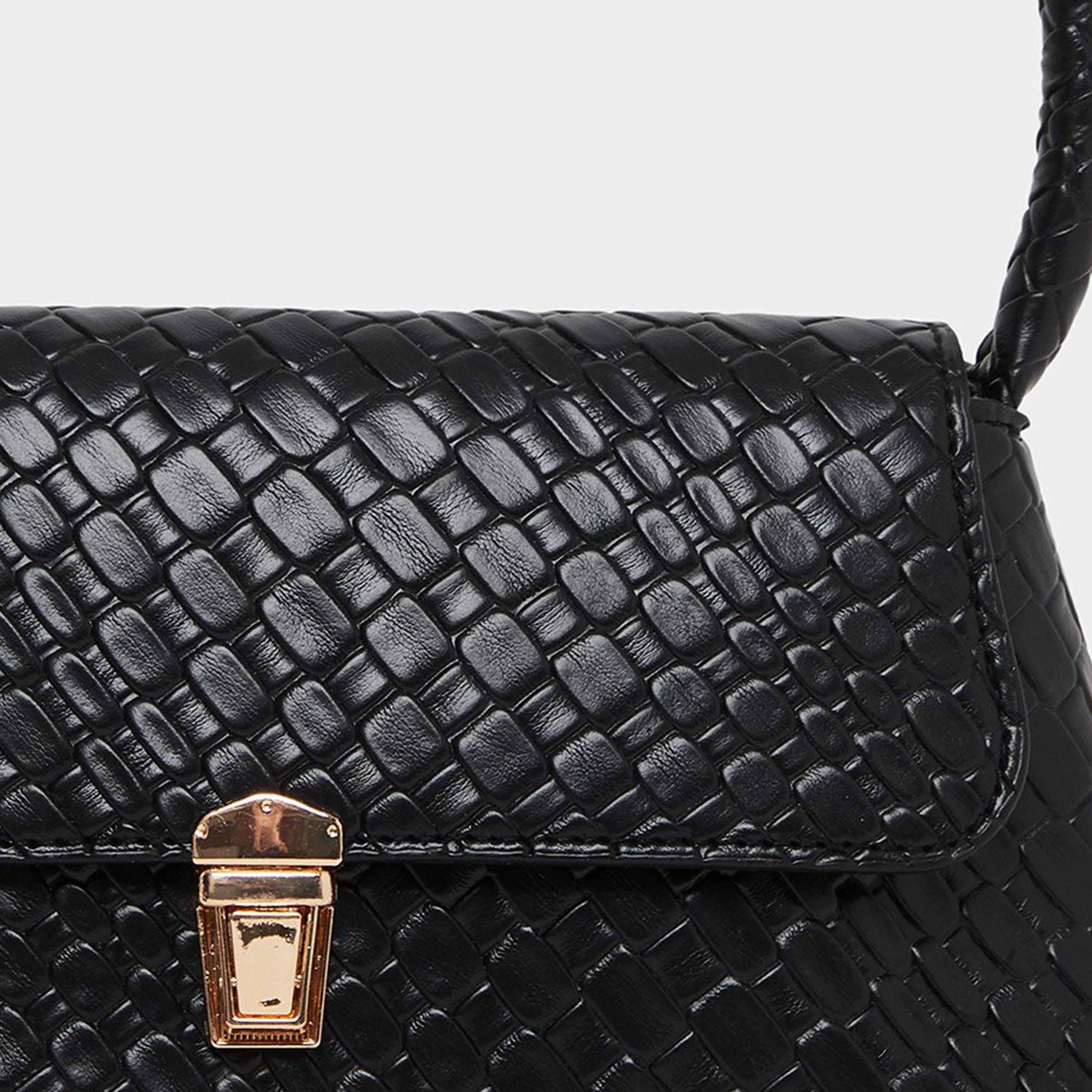 ستايلي - شنطة كتف ذهبية مزخرفة بقفل دفع-women-bagsandwallets-handbags-image-3