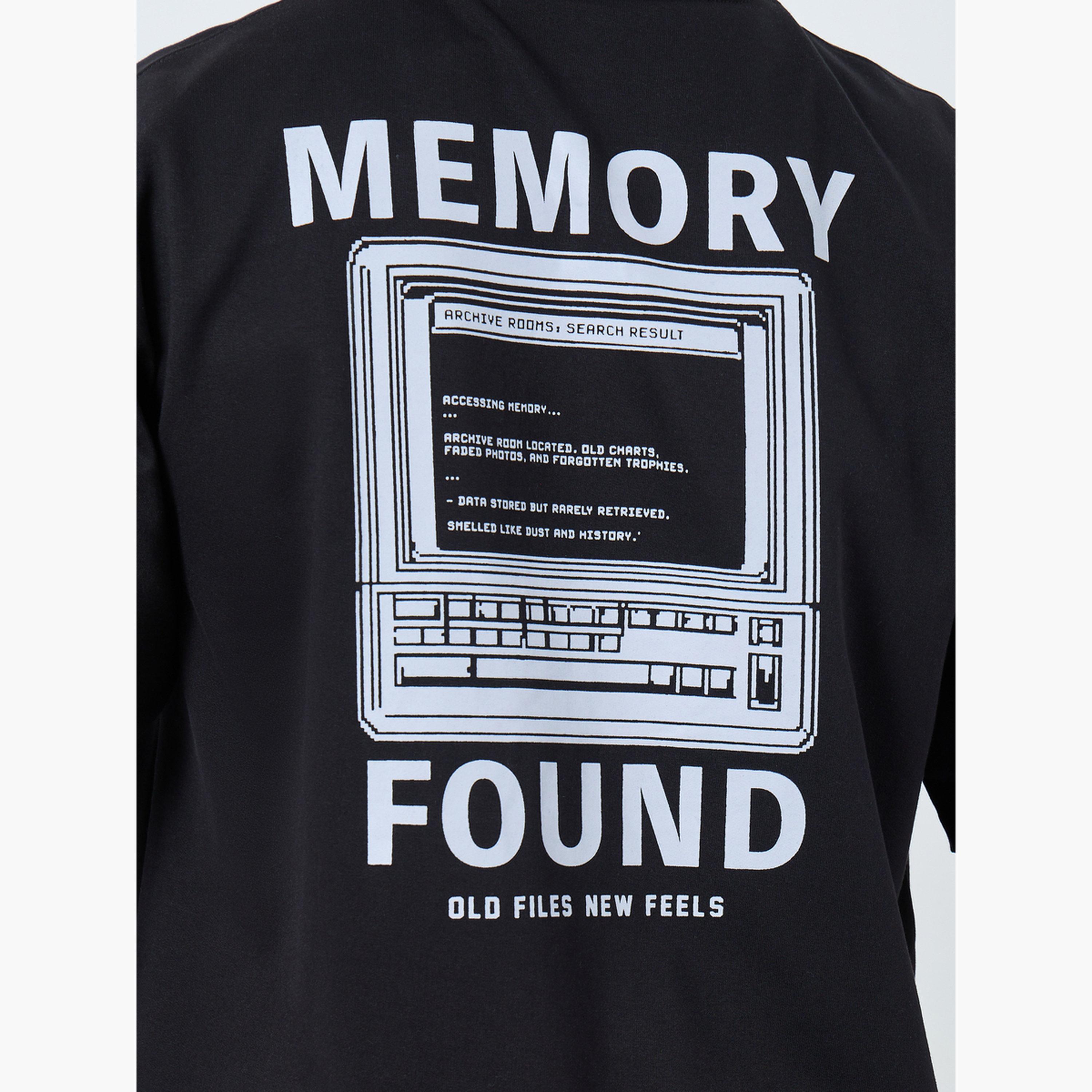 Styli Men Black Graphic Print Oversized T-Shirt-men-clothing-tshirtsandpolos-tshirts-image-4