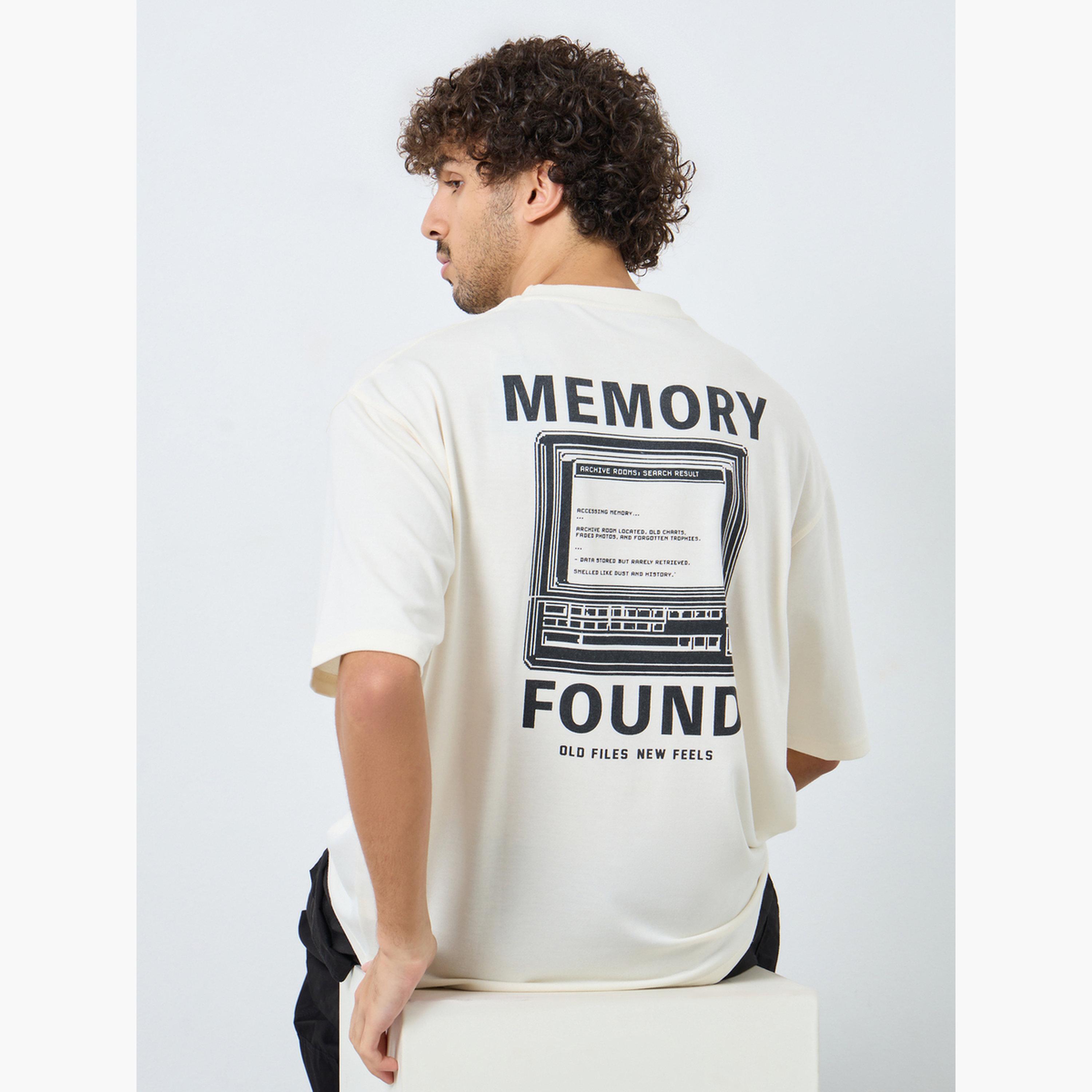 Styli Men Cream Back Printed Terry Oversized T-Shirt-men-clothing-tshirtsandpolos-tshirts-image-3