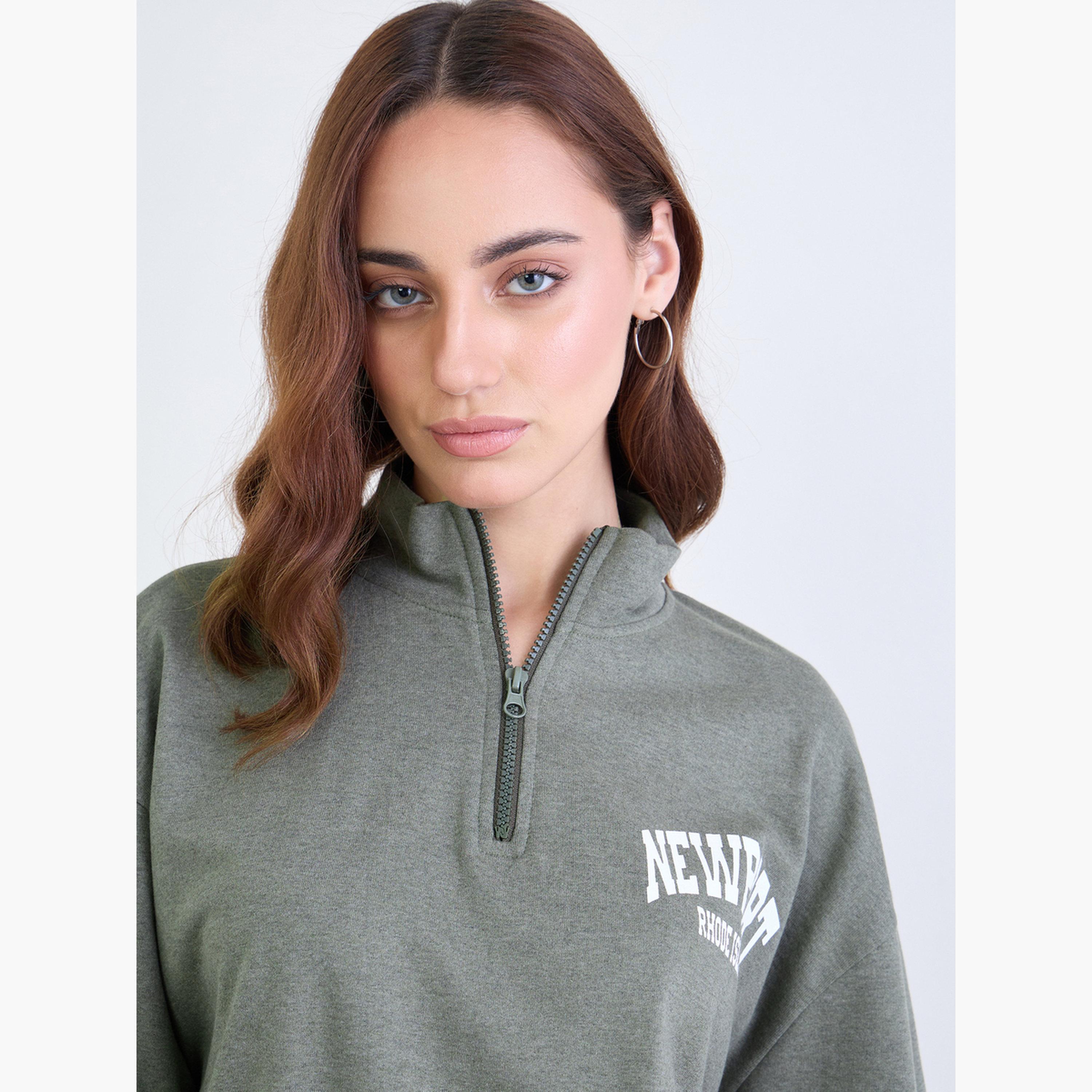 ستايلي - ملابس رياضية سويت شيرت طويل وبنطال جوغر بقصّة عادية-women-clothing-coordsets-image-3