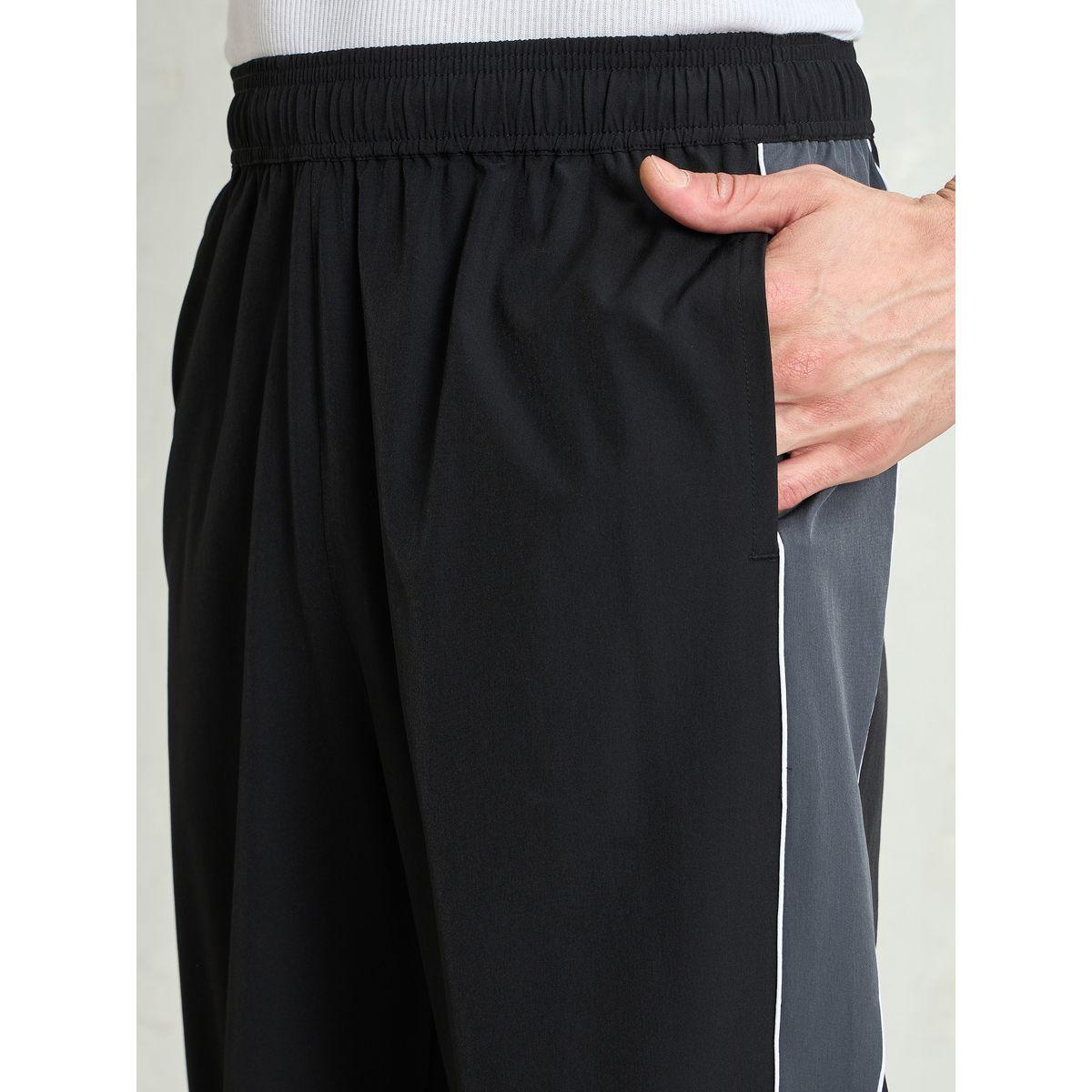 Mascln Sassafras Men Black Color Block Side Seam Parachute Pants-men-clothing-bottoms-trousersandchinos-trousers-image-4