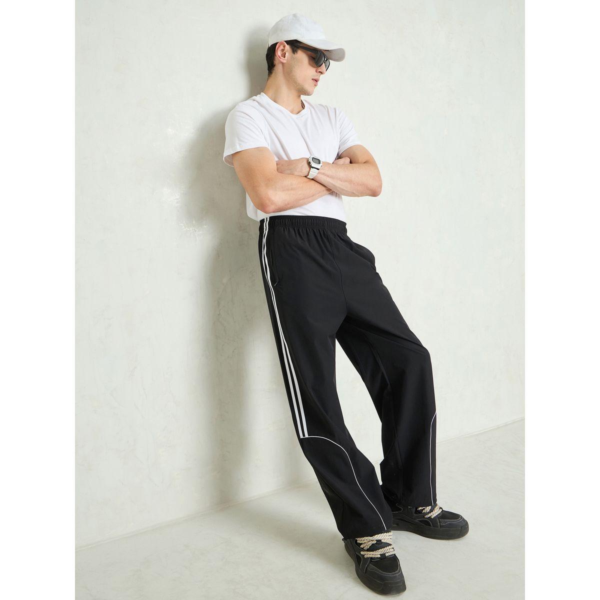 Mascln Sassafras Men Navy Blue Piping Detail Baggy Parachute Pants-men-clothing-bottoms-trousersandchinos-trousers-image-6